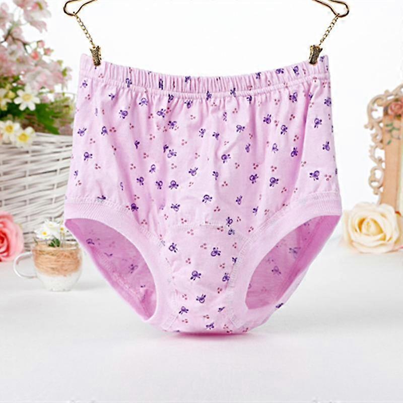 Women Briefs High Waist Cotton Panties Breathable Underwear Underpants Comfortable Plus Size Soft