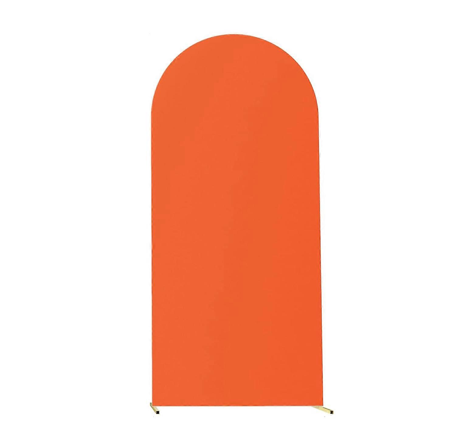 Set of 3 Wedding Arch Covers, U-Shaped, Round, Thick, Elastic, Orange, 1.2m, 1.5m and 1.8m