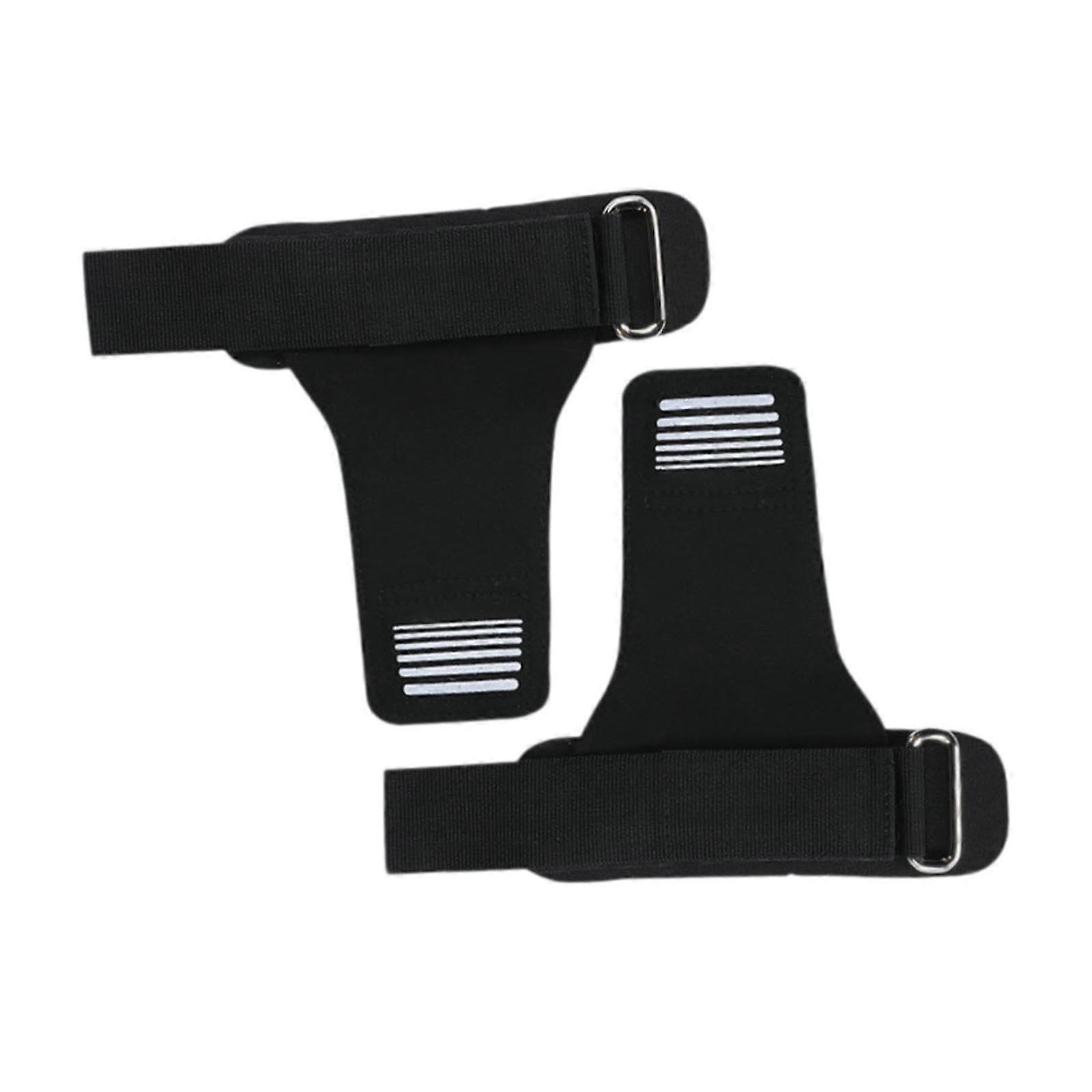 Haltérophilie Poignets Enveloppements avec Coussinets Gants de poignet pour hommes Femmes AntiSlip Poignée Protecteur de paume pour haussements d’épaules Noir