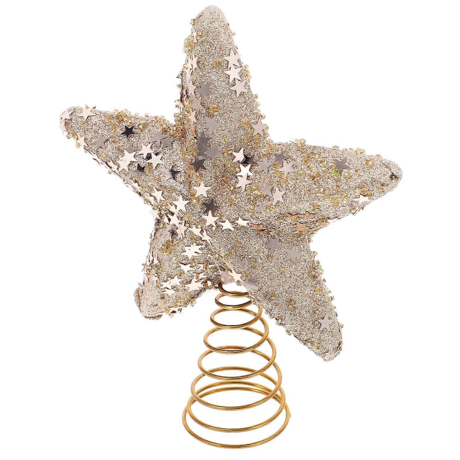 Star for Small Tree Elegant Tree Toppers 18.00X14.50X4.30CM Christmas Decoration 1Pcs