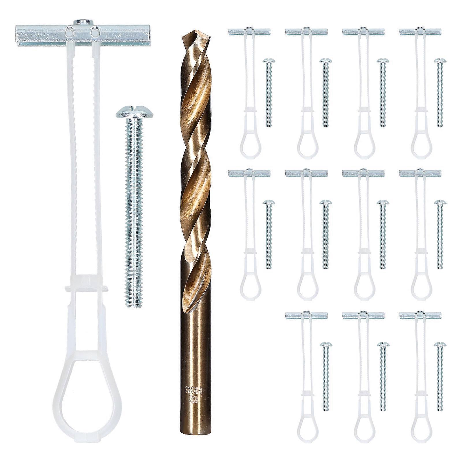 Quick and Easy Installation Heavy Duty Drywall Anchor Set with SteelWings for Hollow & Adjustable Thick Walls