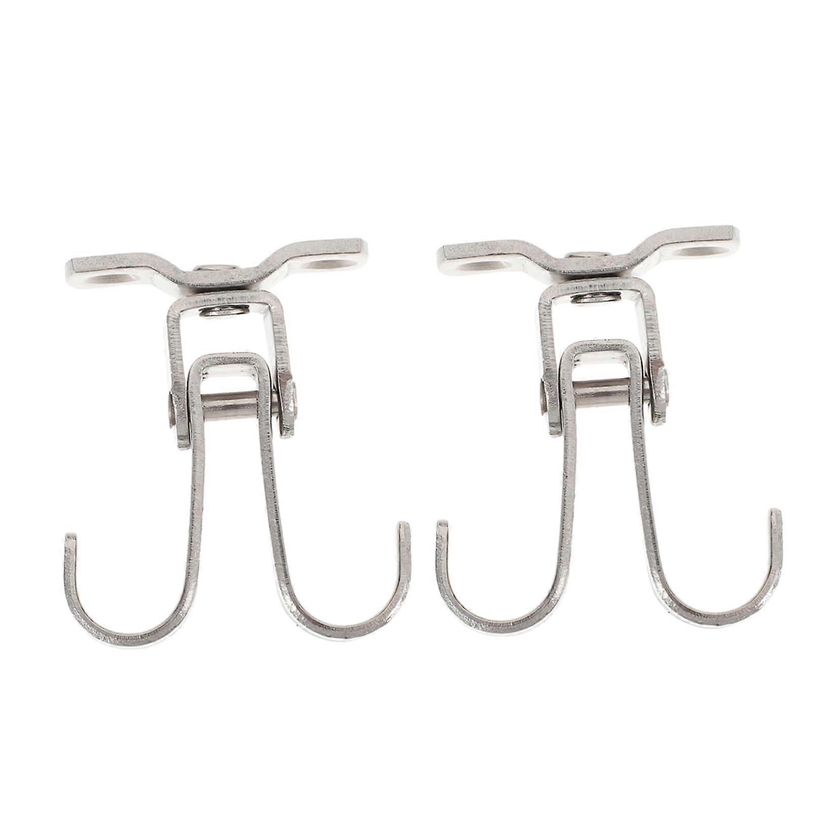 Stainless Steel Ceiling Hooks, Rust-Free Wall Hangers, Heavy-Duty Silver Coat Rack, Durable Hooks for Home Use