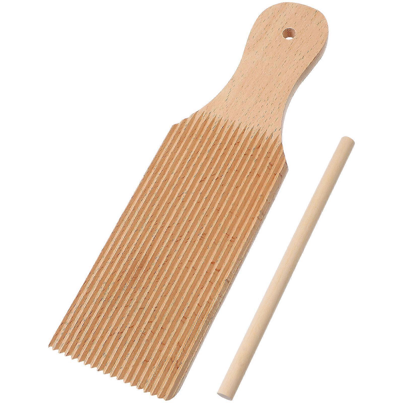 Pasta Rlling Rod Gnochi Board Set Cooking 9.43X2.75X0.39IN 1Set