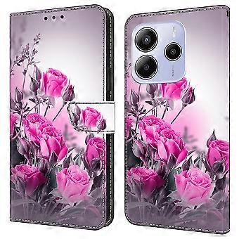 Compatible For Xiaomi Redmi Note 14 5G Case Wallet Stand Pattern Printing PU Leather Flip Phone Cover