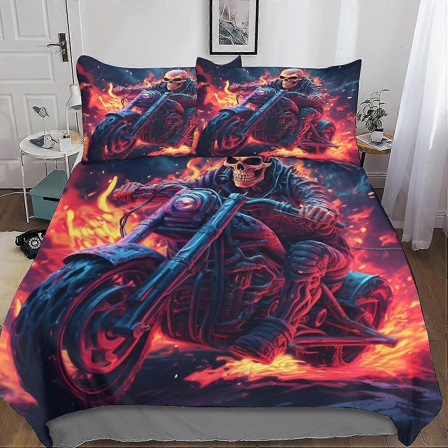 3D Printed Duvet Cover Set Soft Microfiber Bedding Set for Adults Teens Kids 3 Pieces with Pillow Cases and Zipper
