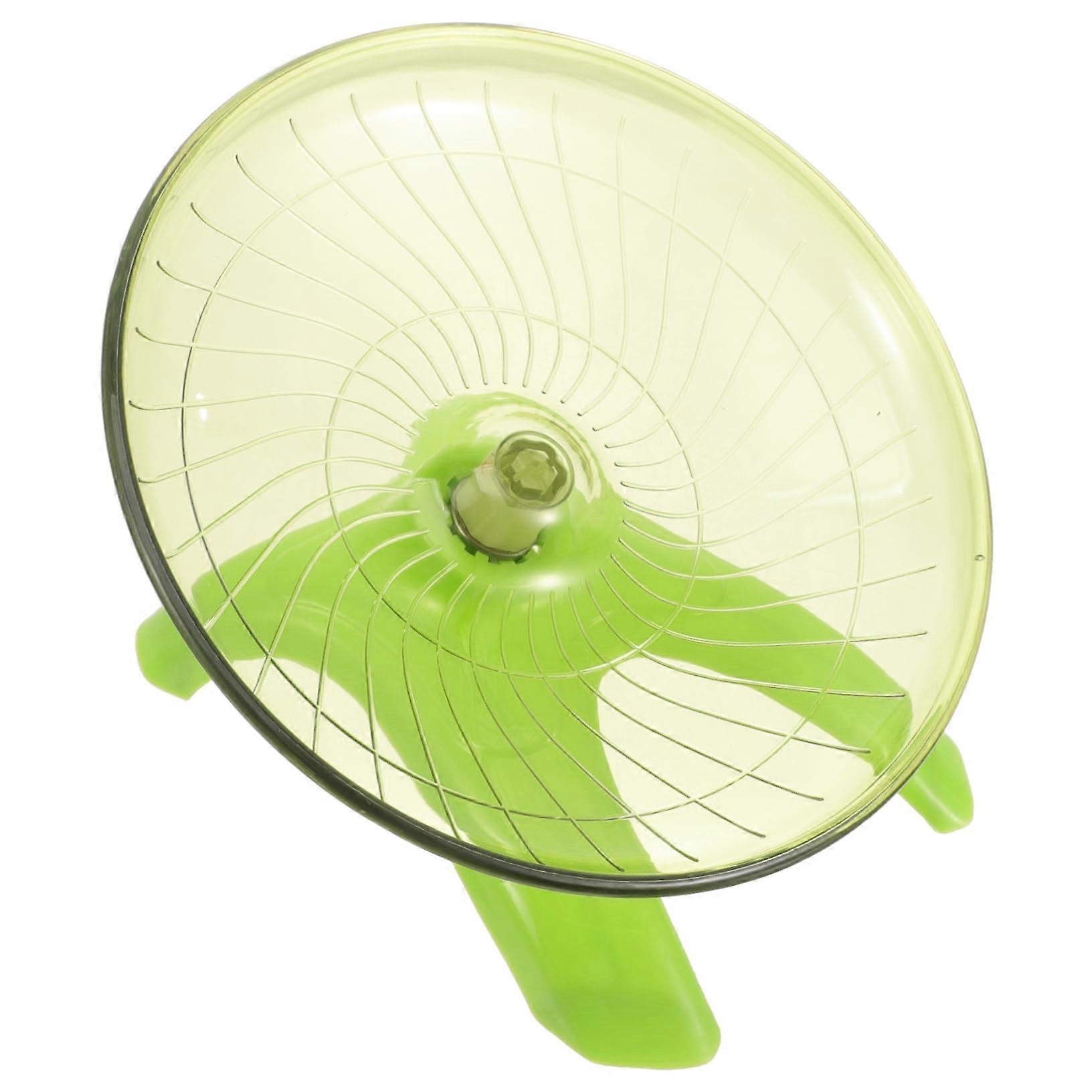 Quiet Hamster Wheel with Large Saucer for Chinchilla Guinea Pig Gerbil Pet Toy Accessory