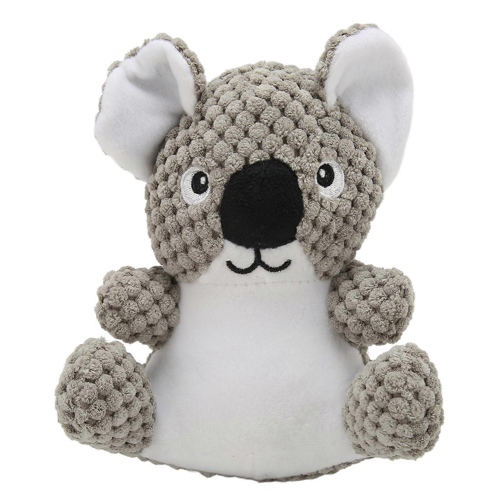 Dog Squeaky Plush Toy Simulation Koala Shape Bite Resistant Washable Stuffed Pet Toy for Small Medium Dogs