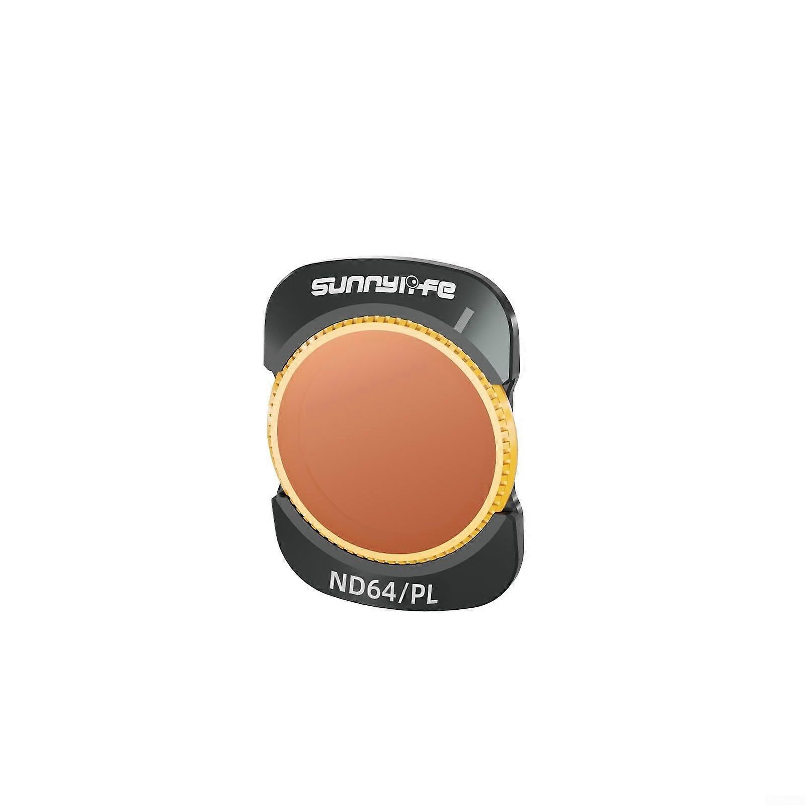 Filter set for Pocket 3 with three different light control options, featuring an aluminum frame and optical glass construction (ND64/PL).