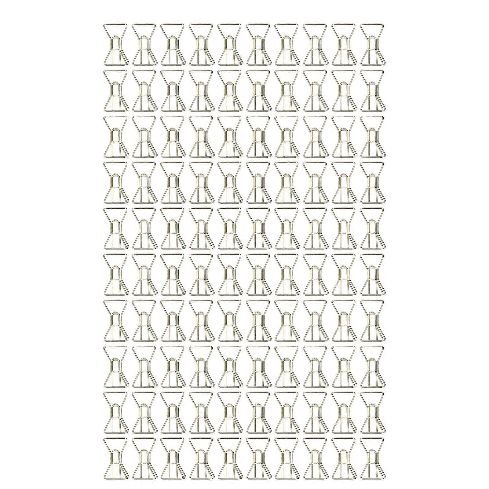 2025 Latest Model  100Pcs Paper Clips Gold Cute Unique Shape Electroplating