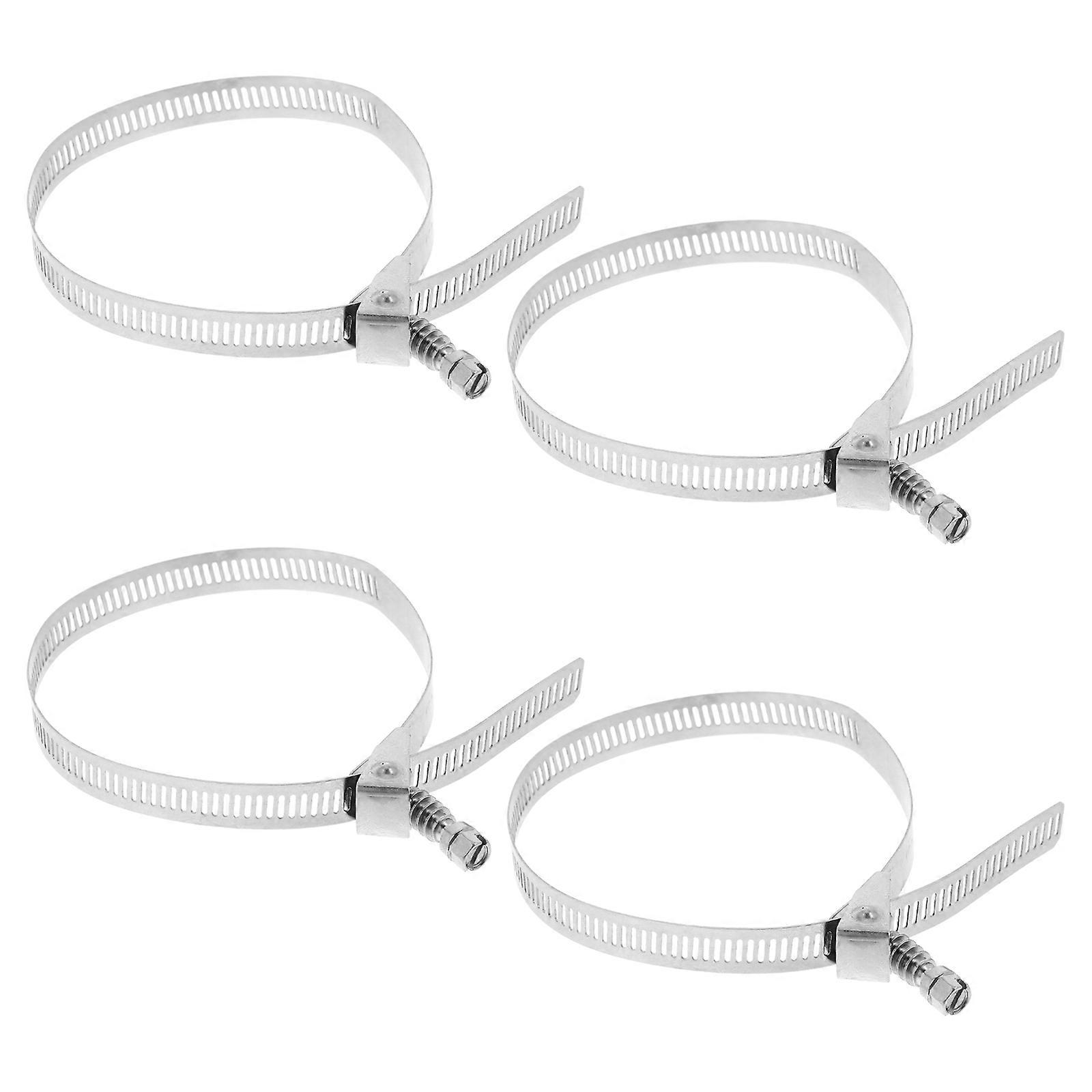 Adjustable Clamp Duct Clamps Hose Clamp For Various Scenarios Requiring Secure Fastening 4Pcs