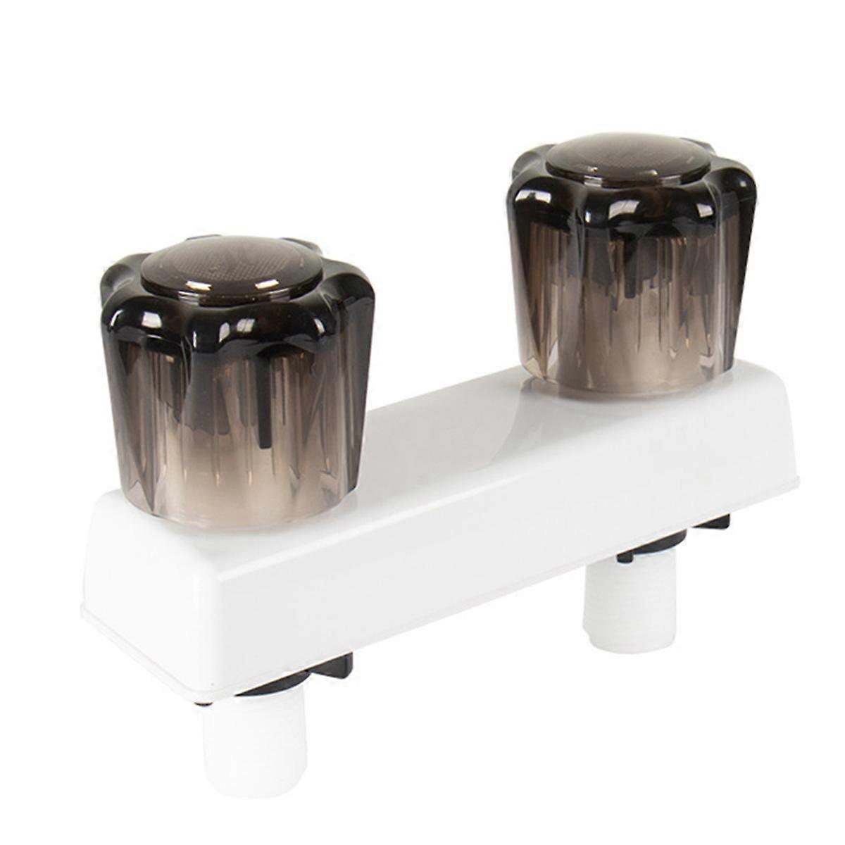 RV Shower Faucet Valve Diverter with Dual Knob for Travel Trailer,for Handheld Shower Hose