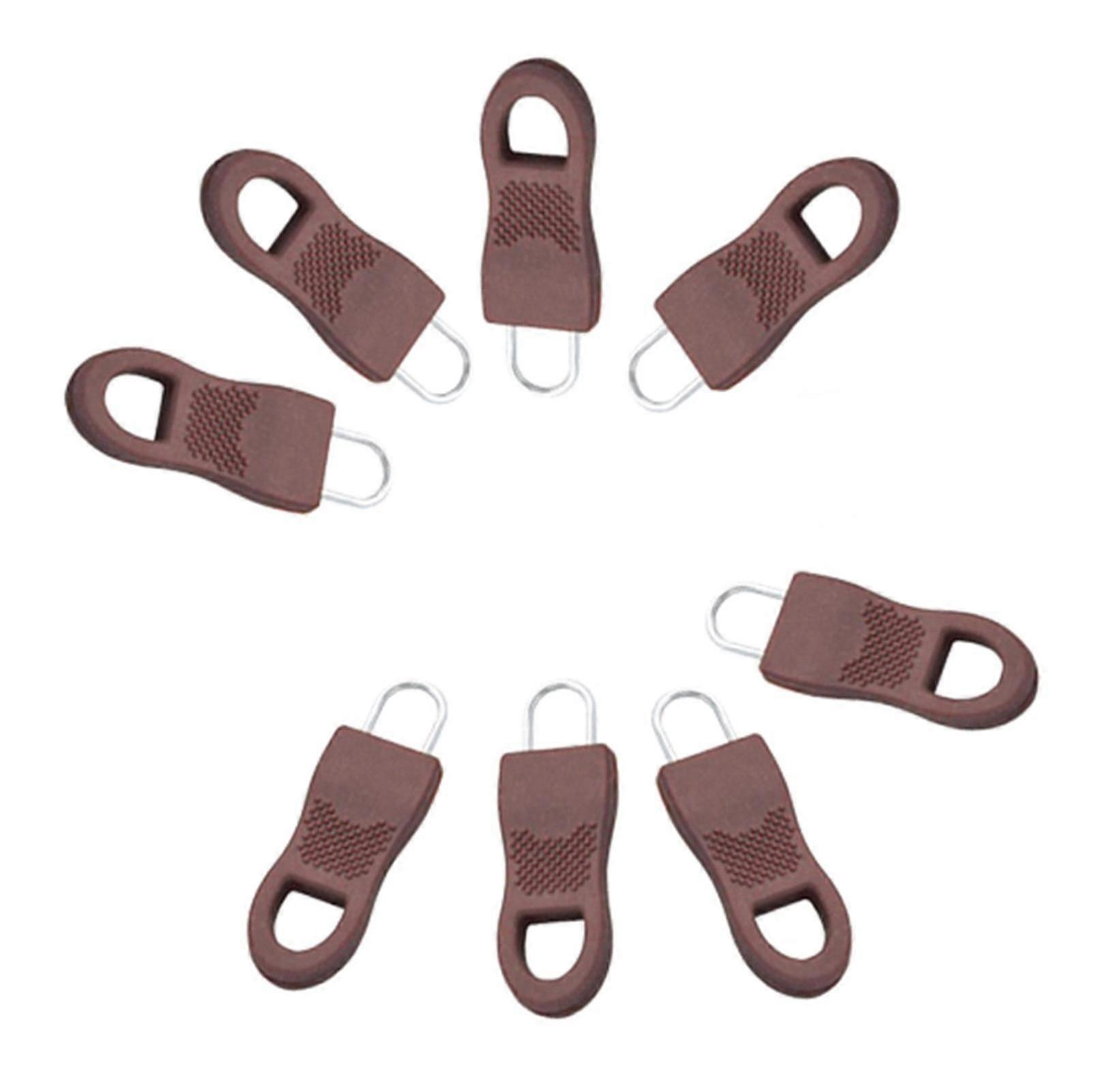 Zipper Replacement Metal Zipper Puller Zip Slider for Jackets Suitcases 8 Pack