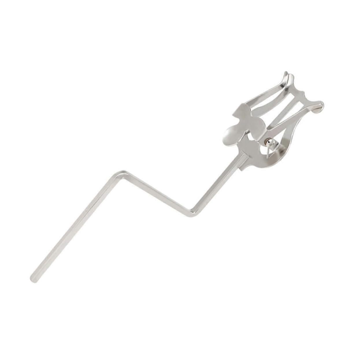Saxophone Music Clip 18CM Silver Music Holder Slide Clip for Easy Carrying and Comfortable Practice 6.6x4.6CM