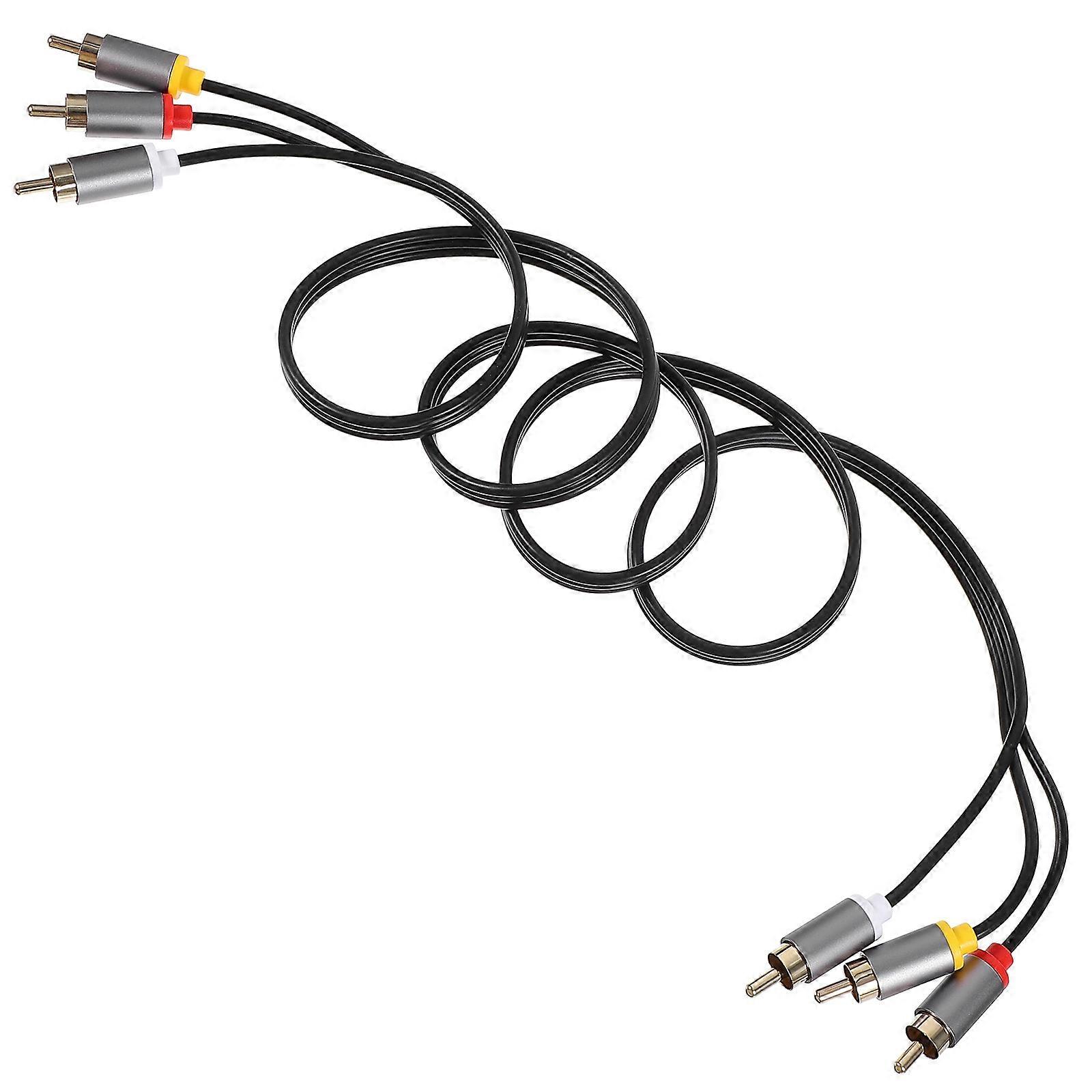 Durable Audio to Stereo Video Cable for TV and Home Theater Systems with Reliable Signal Transmission