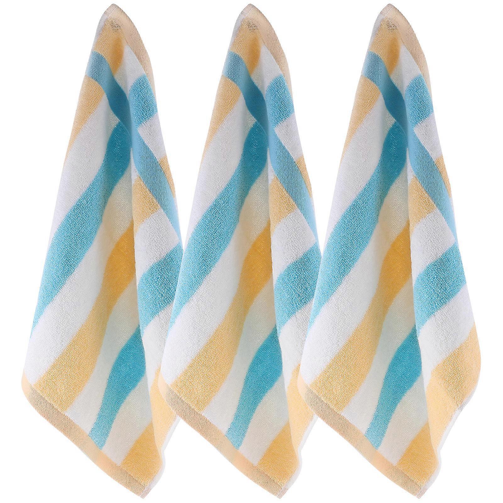 Cotton Towel Set Quick-Drying Hotel Spa 34X34cm 3Pcs