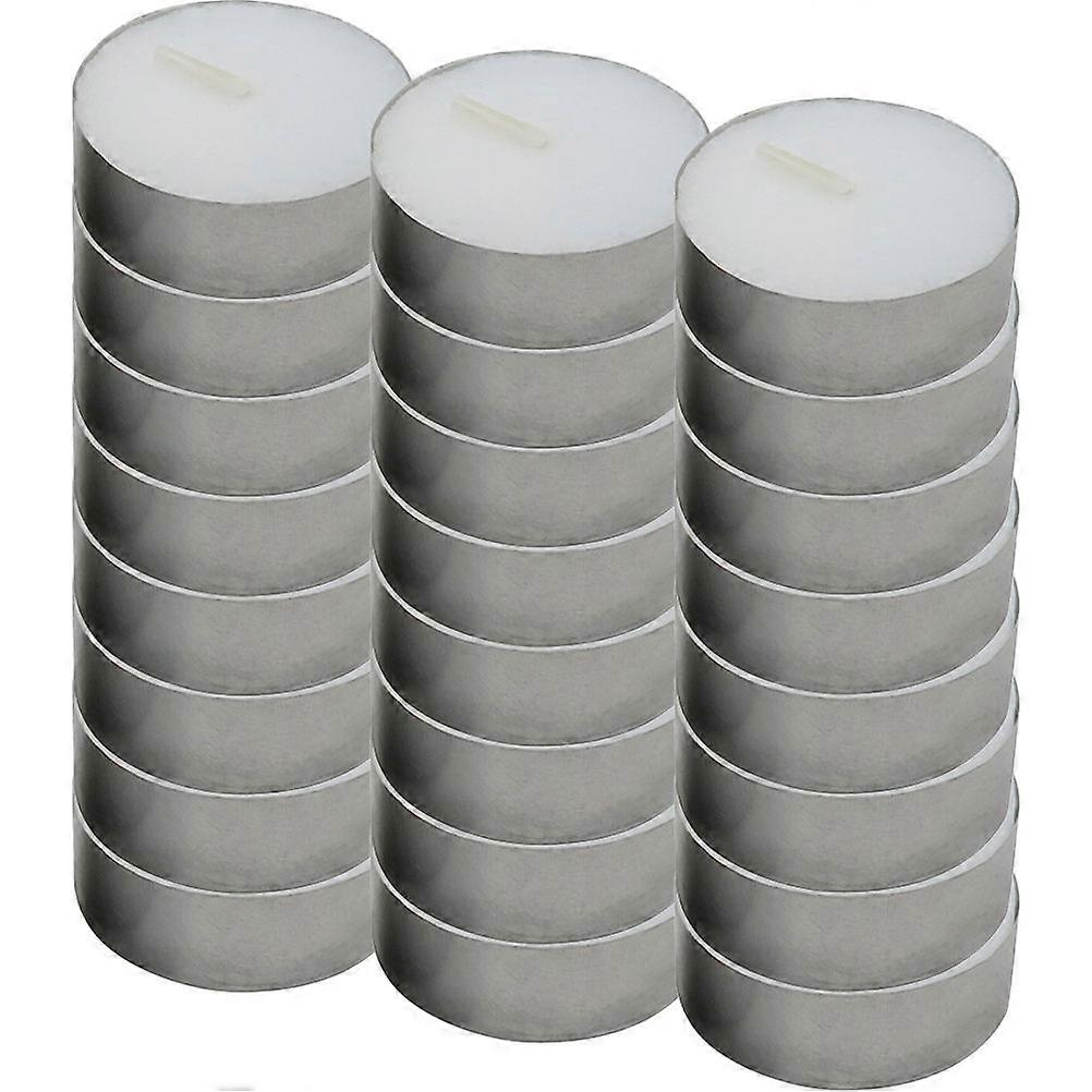Multi Function Mini Candles White Tea Candles Compact Design For Bathroom Bedroom Garden Yard 100Pcs