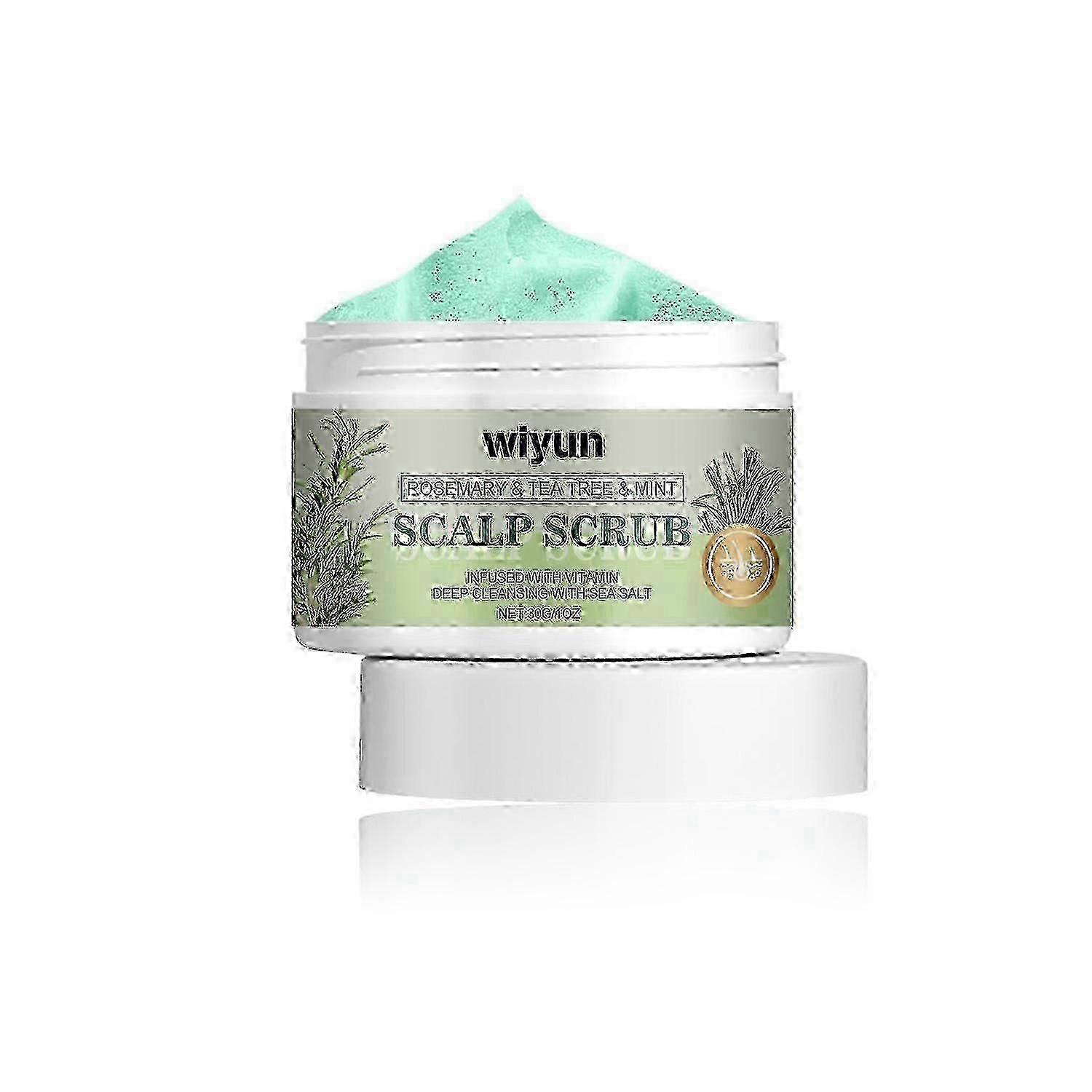 Wiyun Rosemary Scalp Scrub, A Gentle Scalp Treatment That Cleanses Exfoliates, Nourishes