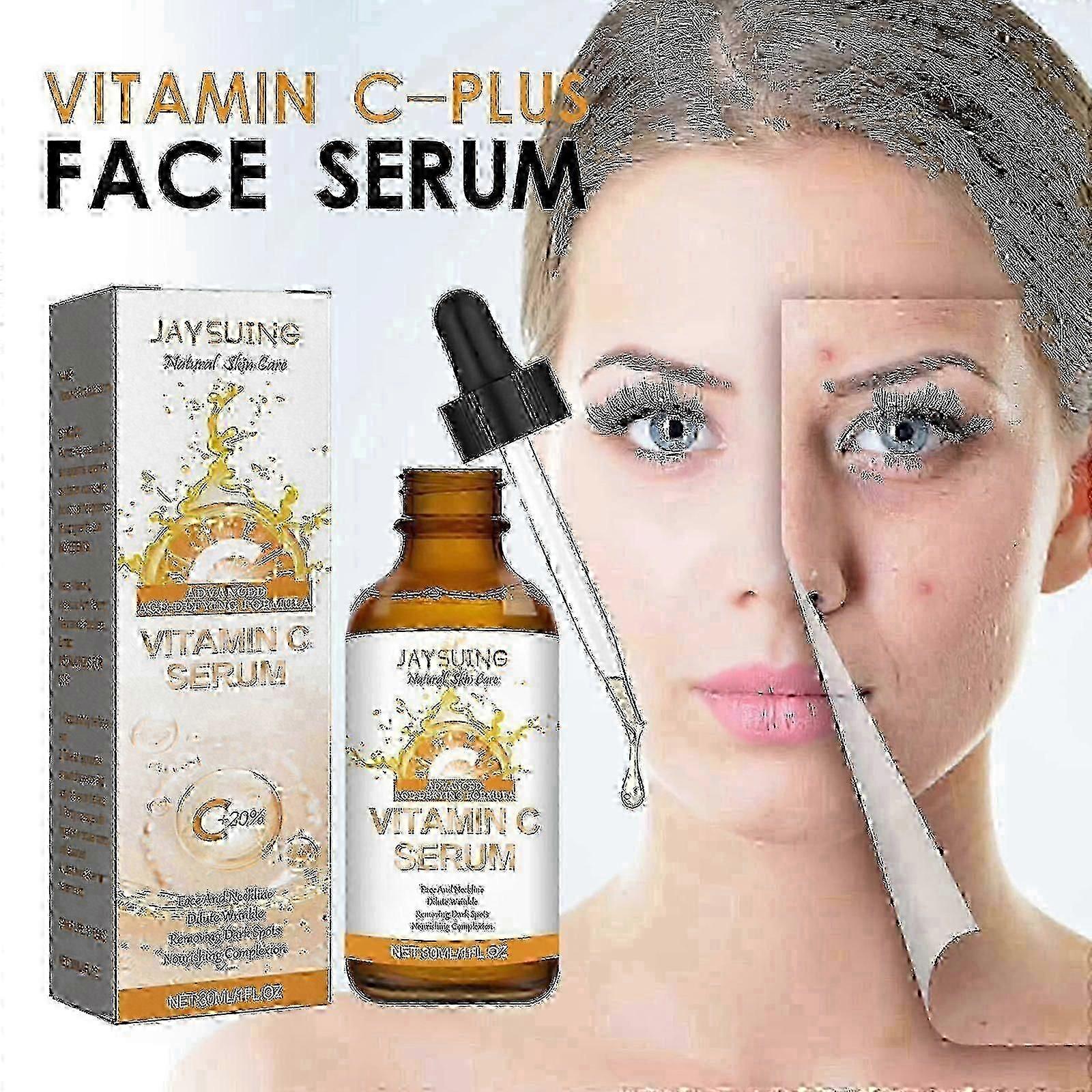 Vitamin C Anti-Aging Serum, Lighten Spots And Fine Lines Moisturizing Brighten Anti-Aging Serum