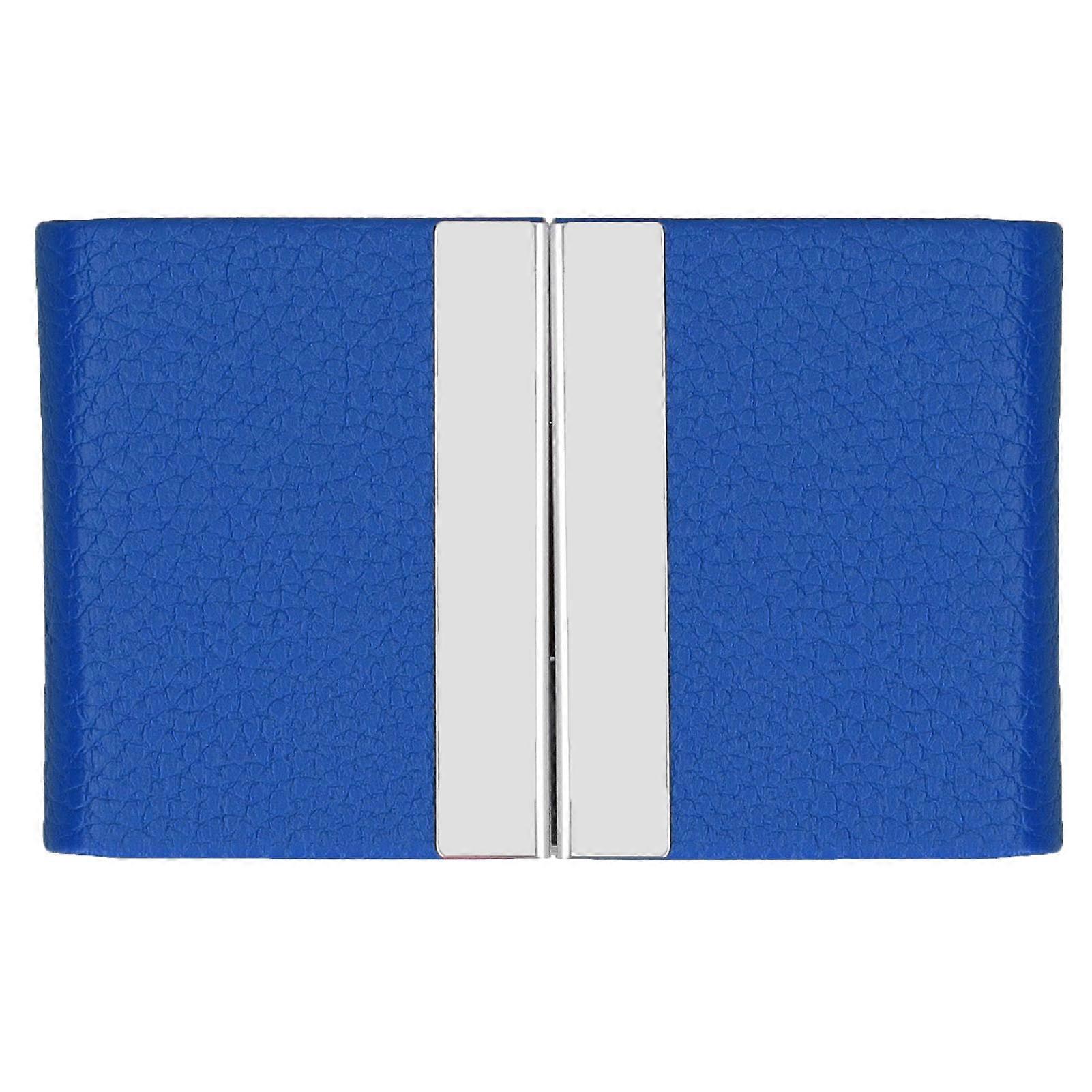 Large Capacity Business Card Holder Pocket Name Card Box Case for Men Double Open