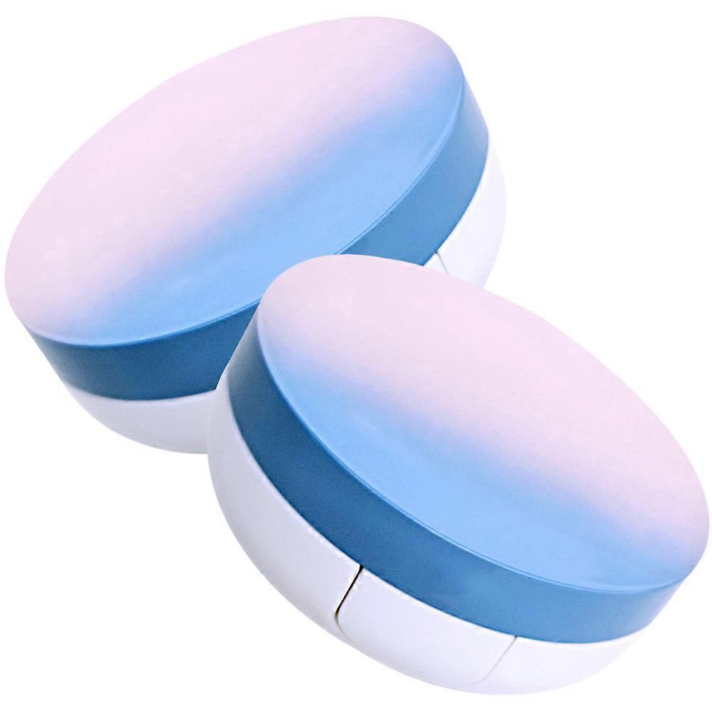 Empty Cushion Compact Case Diy Cosmetic Storage Travel Use Sponge Material 7.40X7.40X3.10CM 2Pcs