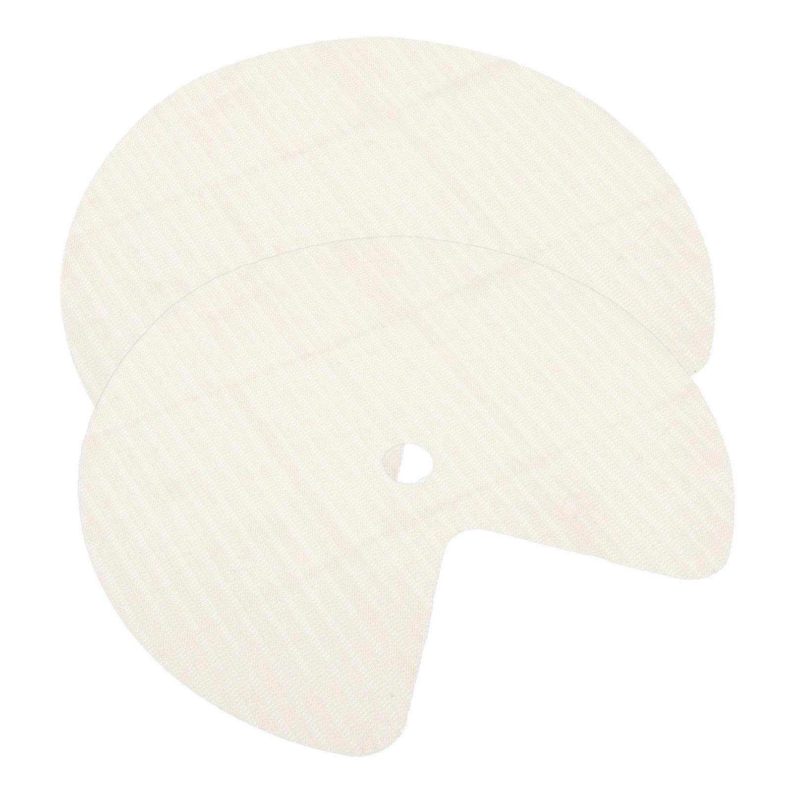 2pcs Non Adhesive Lazy Susan Shelf Liner Circular Non Slip Kitchen Cabinet Liners Mats for Drawer Refrigerator Pantry Storage