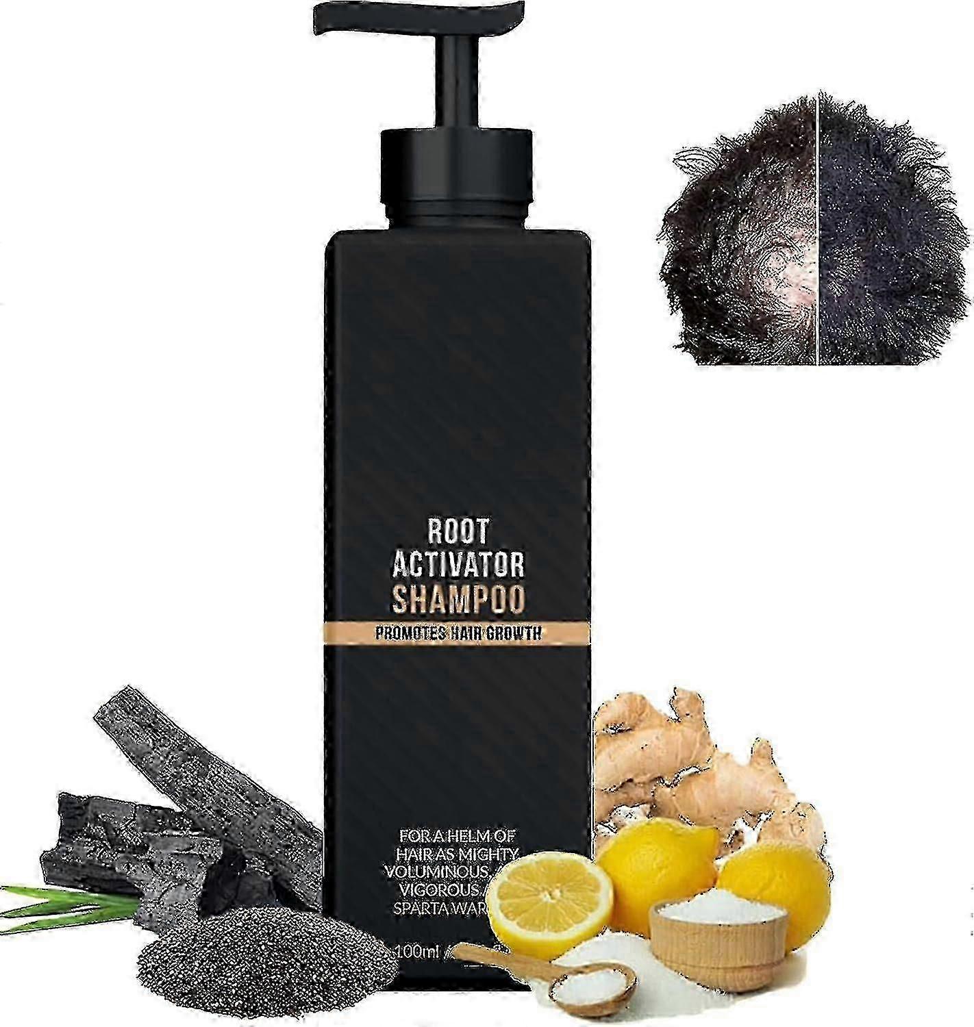 Root Activator Shampoo, Mane Root Activator Shampoo, Shampoo Root Activator Fördert das Haarwachstum für Männer Haarverdickung Shampooc Hr