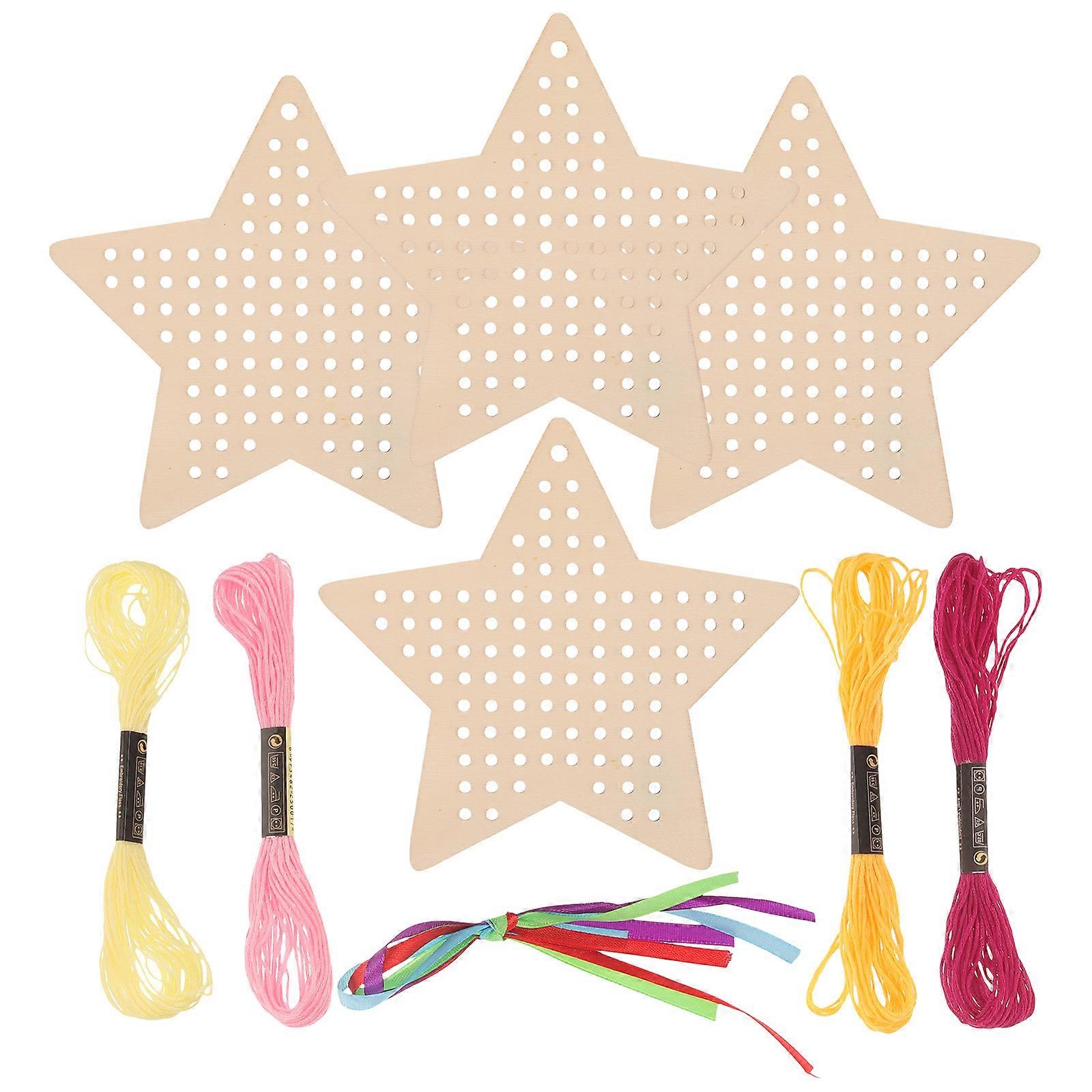 1 Set of DIY Embroidery Bookmarks Blank Embroidery Bookmarks Cross Stitching Bookmarks Pendants