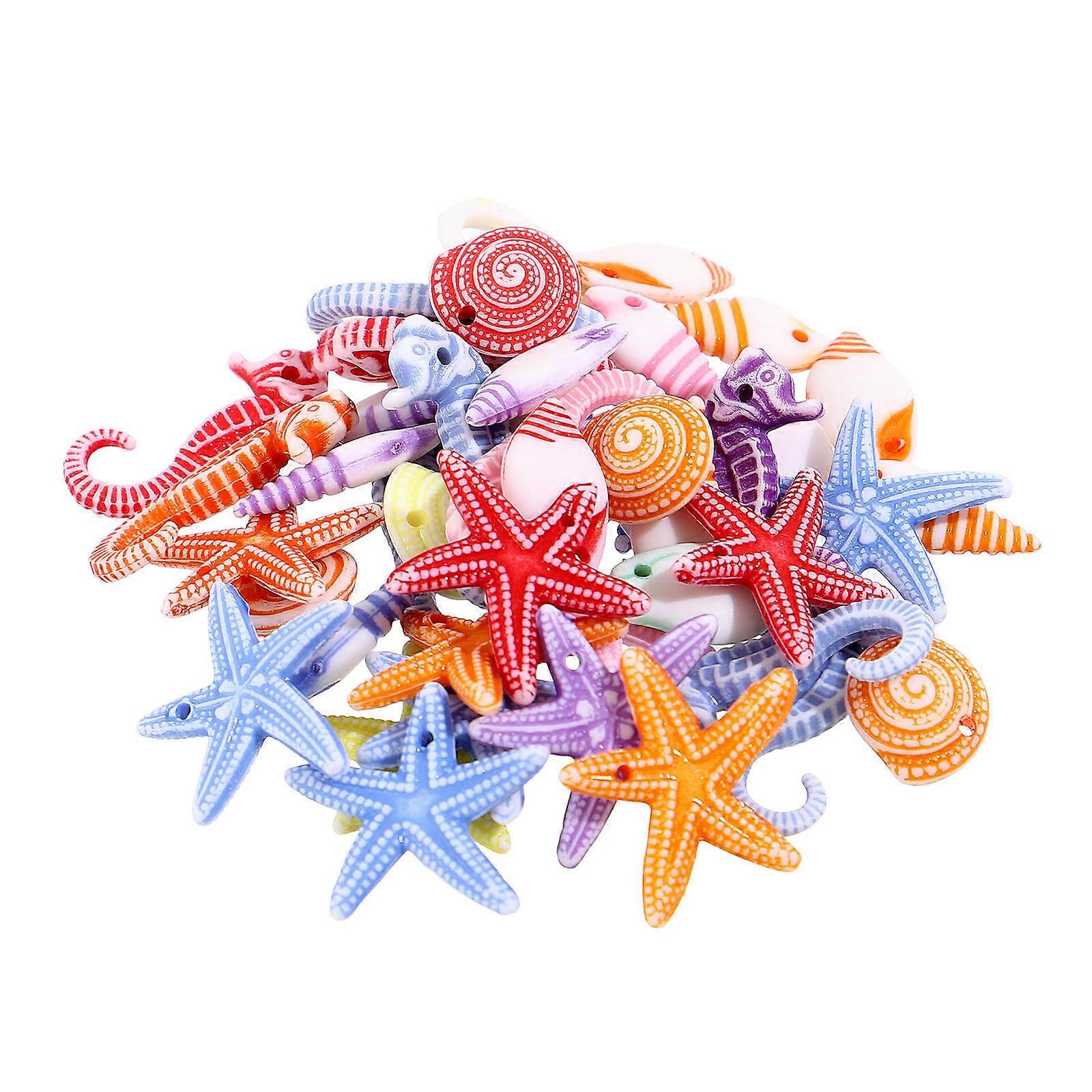 Tiny Resin Figures Sea Animals For Resin Making Vivid Shape Bright Colors 48Set