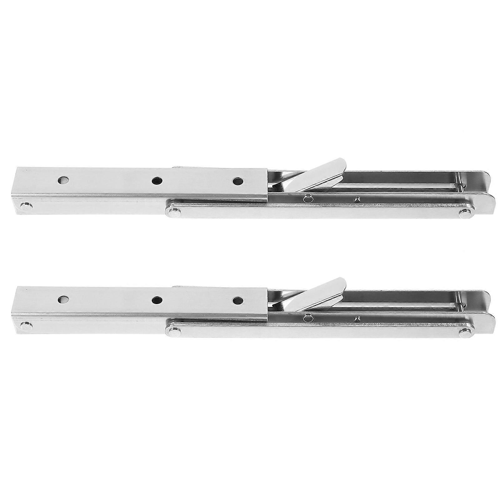 Stainless Steel Triangular Brackets for Wall Board Support 2Pcs Folding Shelf Brackets