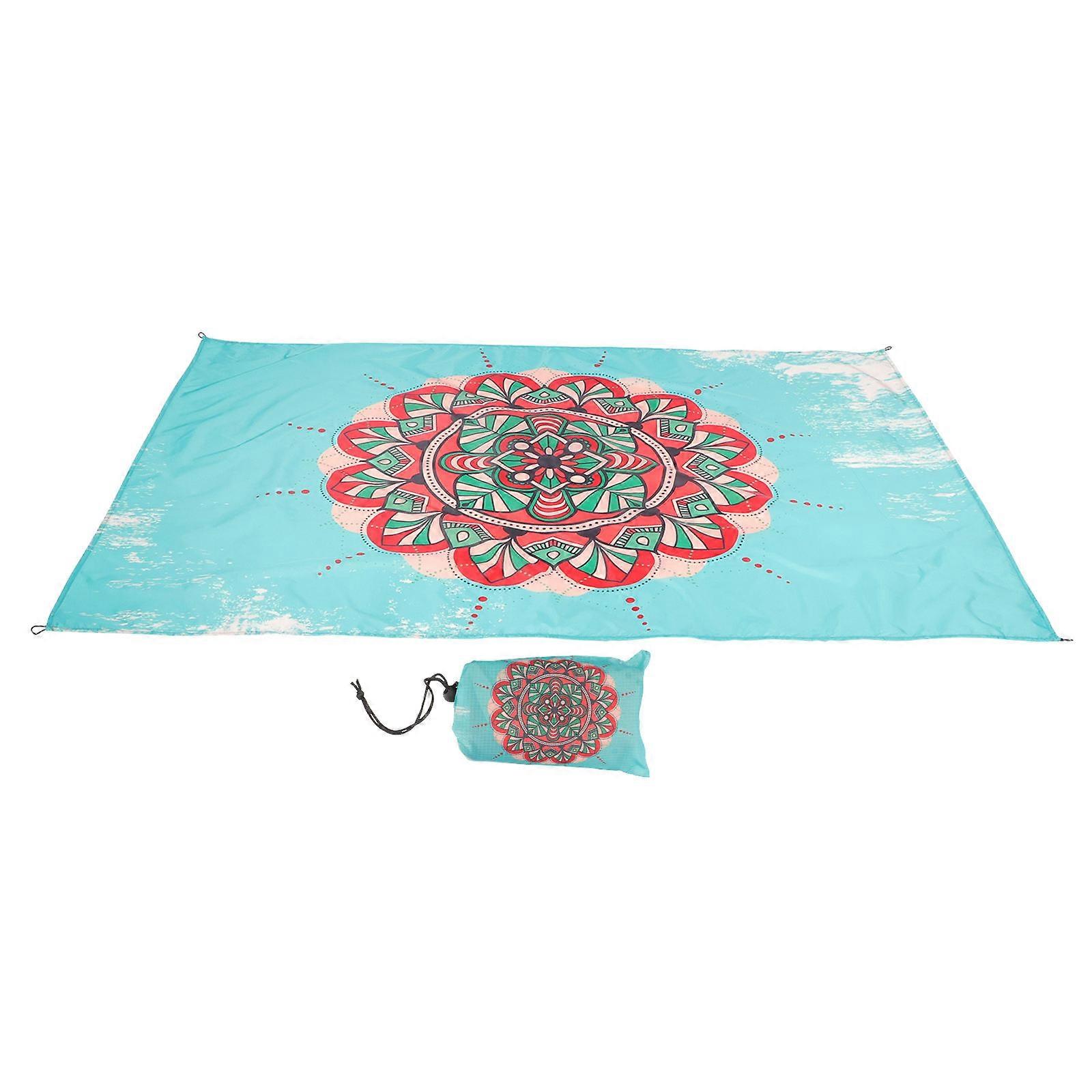 Nylon Beach Mat Waterproof And Durable For Outdoor Activities Simple Design Portable And Easy To Carry 1Pack