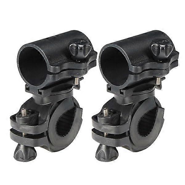 2pcs 360 Degree Rotating Bicycle Lightweight Flashlight Clip Mounting Clamps