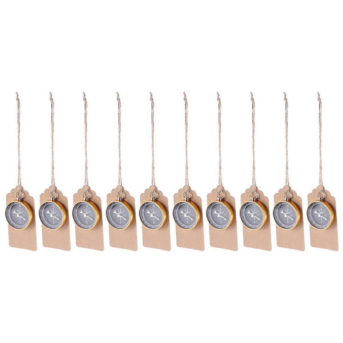 Compass Decorations Compass Pendant Assorted Color Approx 4 5 X 1 X 9 5cm Mini Compass 10Pcs