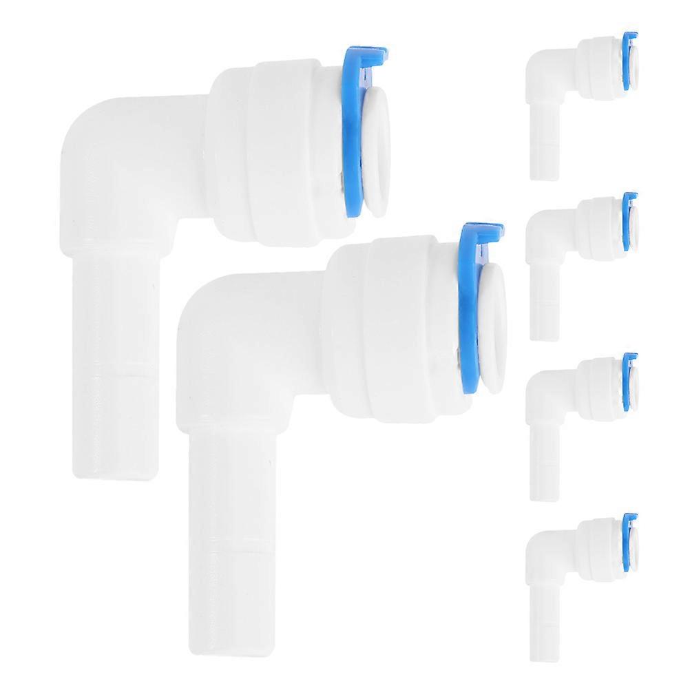 Water Purifier Connectors Plastic Hose Connector Seamless Connection Plumbers 6Pcs