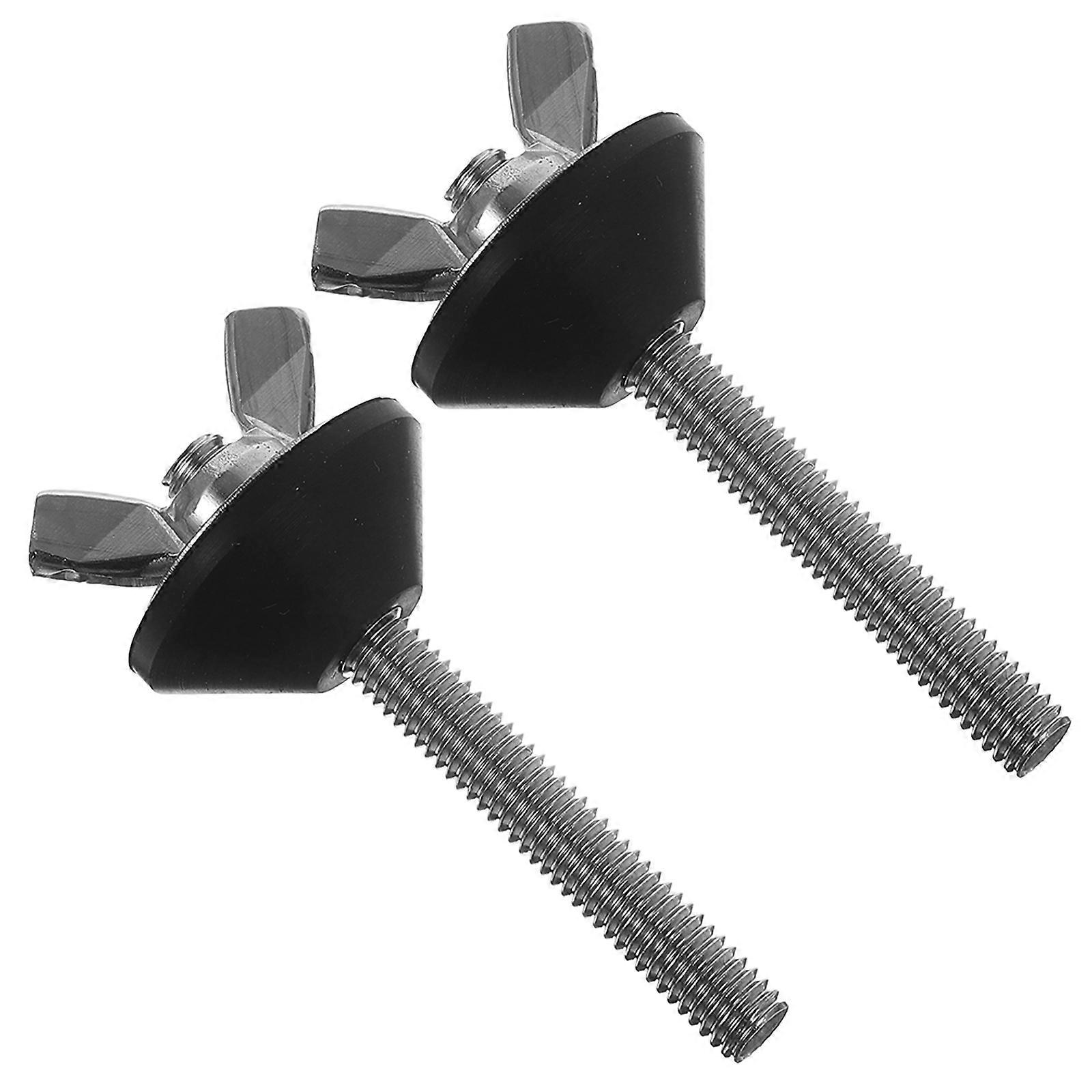 Toilet Tank Bolts Kit 2pcs Stainless Steel Screws Gasket Leakproof Fixing For Tank Seat Installation