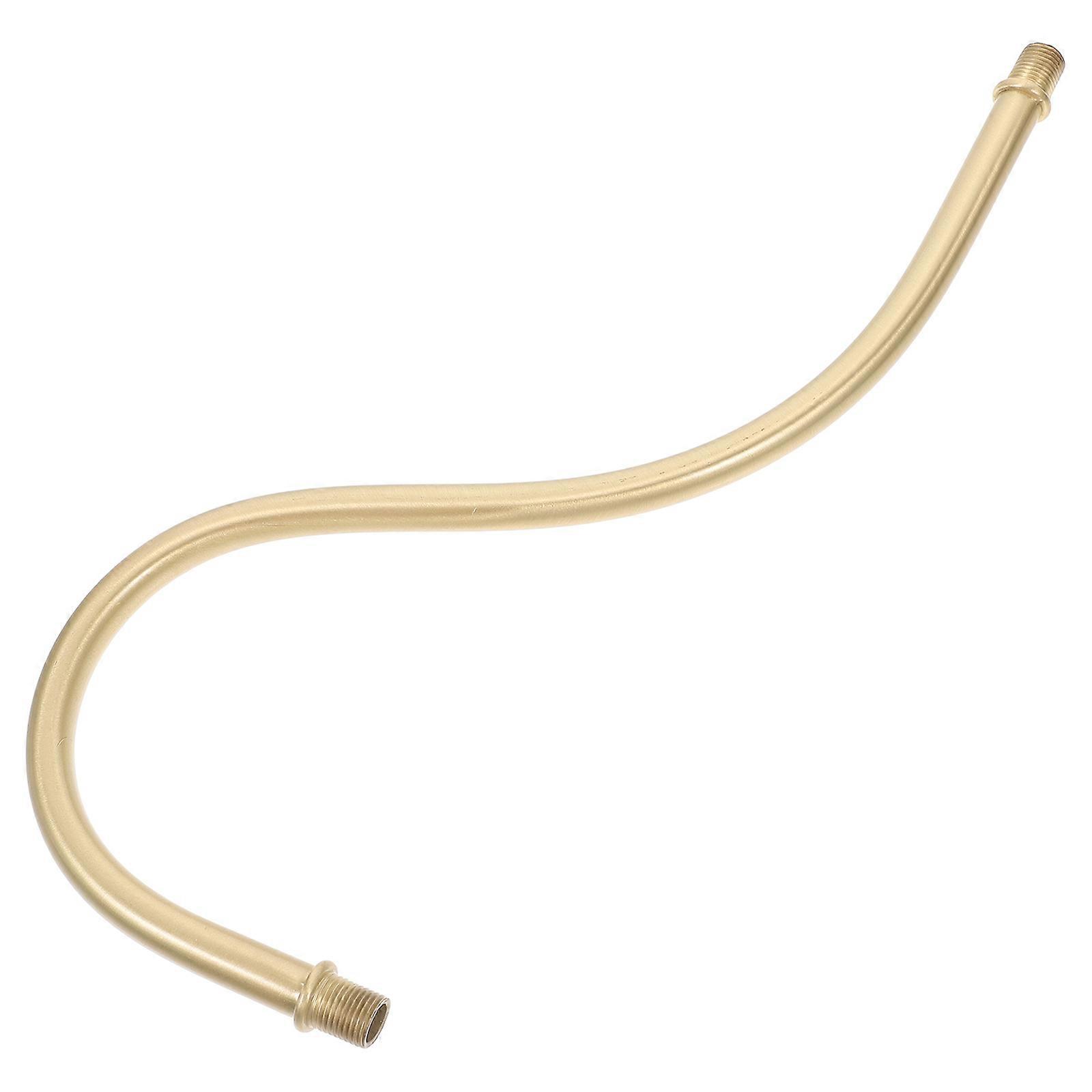 Golden Copper Lamp Downrod Tube Threaded for Decoration with Sturdy Material and Attractive Design Easy to Install