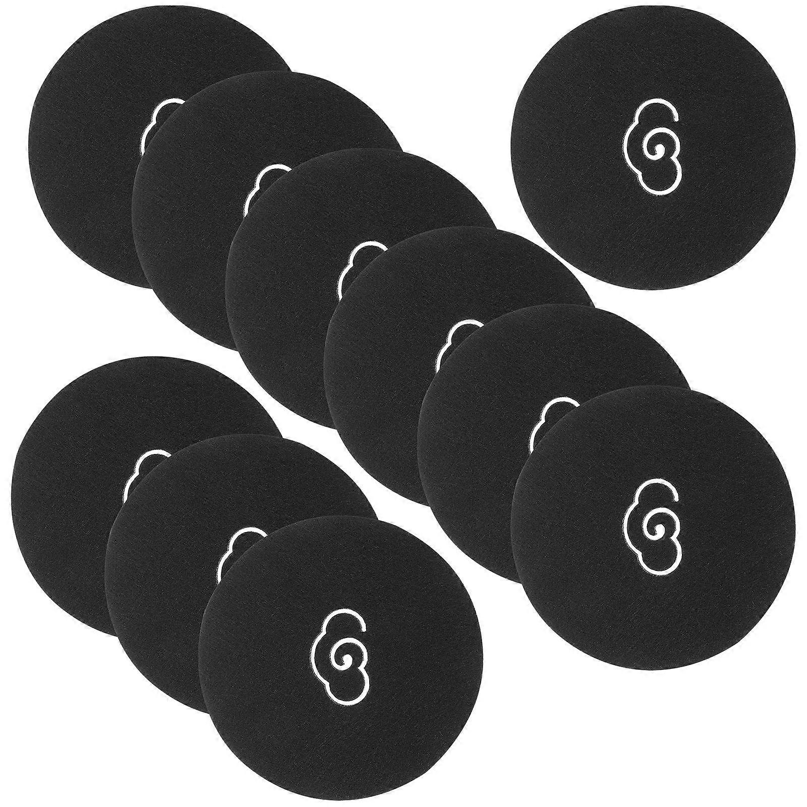 Black Felt Coasters for Drinks with Excellent Insulation to Protect Your Desk Surface Decor 50pcs