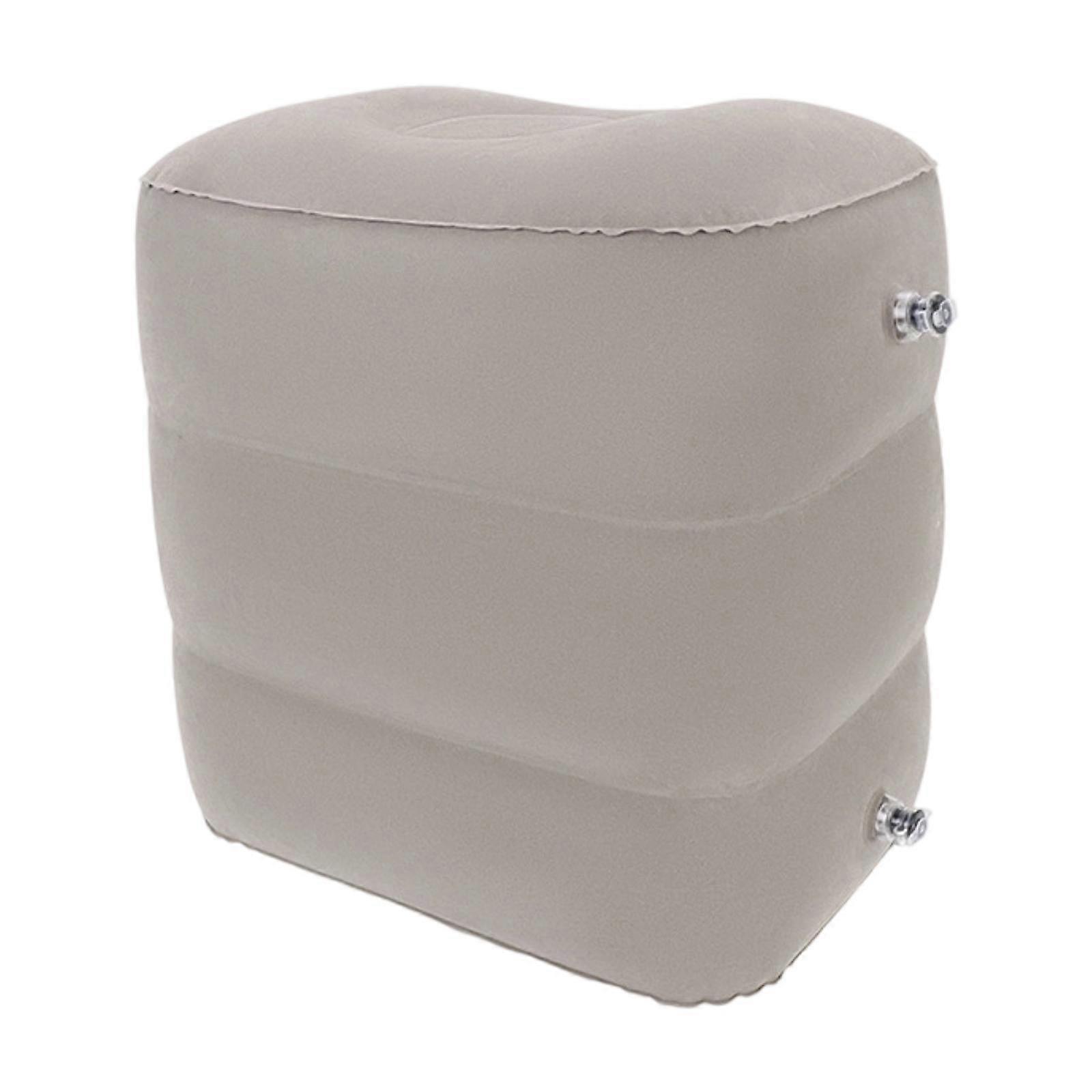 Inflatable Travel Foot Rest Pillow Footrest Pillow Portable Soft Adjustable 3