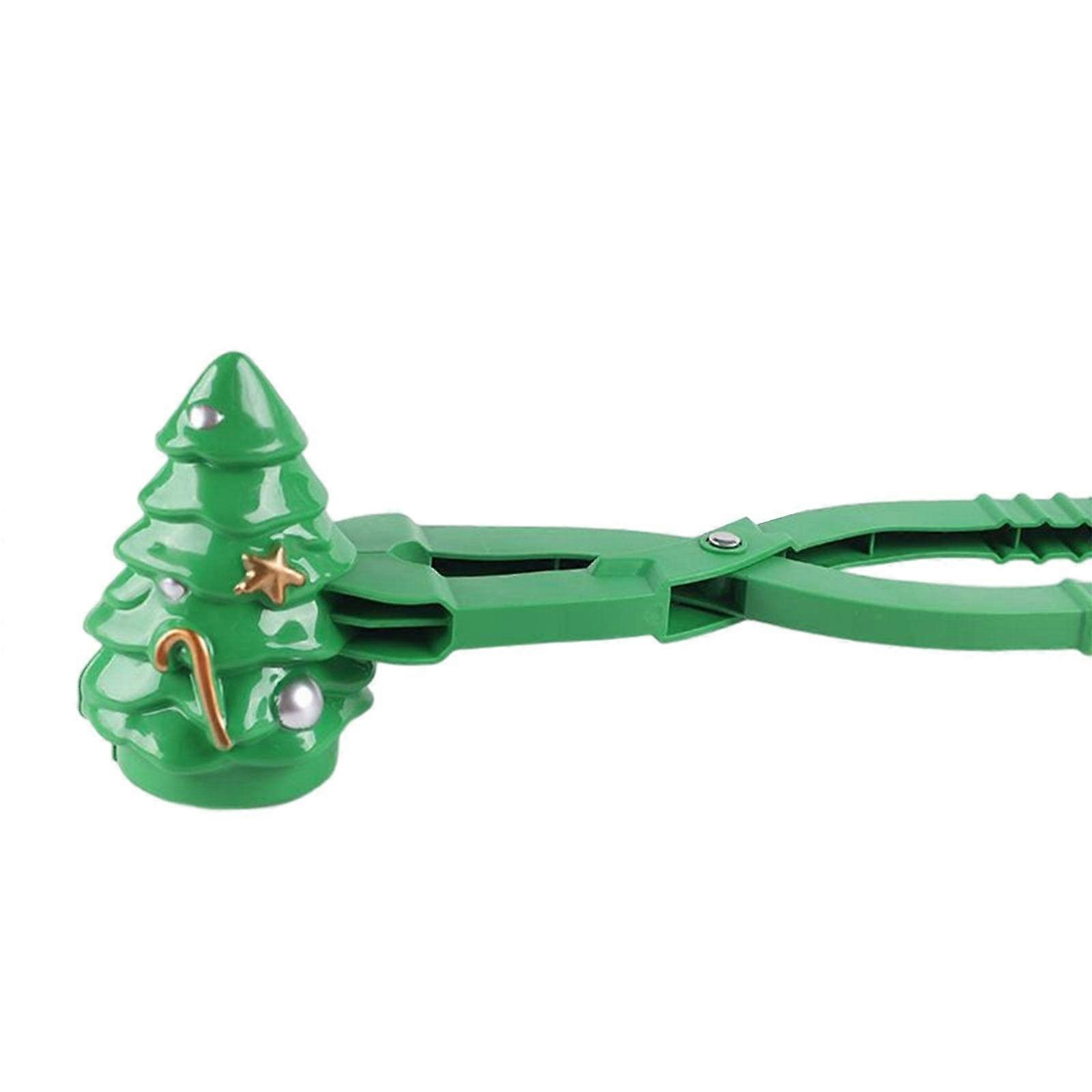 Xmas Maker Snowball Tool Snow Toy with Handle Snowball Clip for Game Snow Winter Beach Children Player, Tree