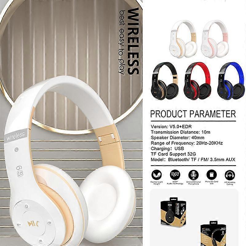 Bluetooth Headset 5.0 Head-mounted Game High Sound Quality Super Long Listening Song Universal Computer Headsets
