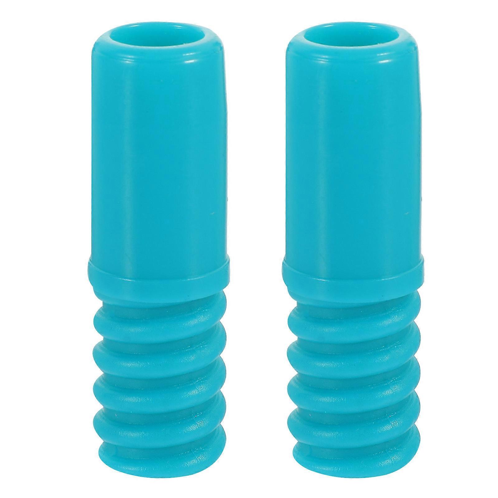 Threaded End for Broom American Thread Style Maintenance Tasks Sky-Blue 5.70X1.60X1.60CM Extension Compatibility 2Set