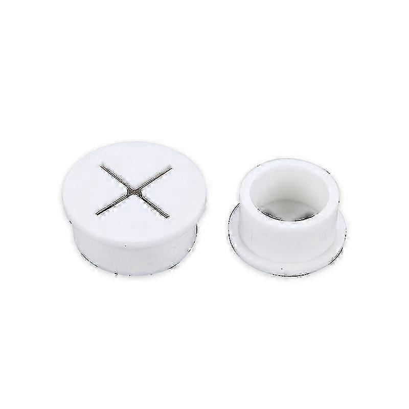 سيليكون هول المطاط المقابس المطاط الحلقات للمكاتب المنزلية الكمبيوتر مكتب غطاء ثقب الكابل (أبيض) (6 قطع) SZRG A-D