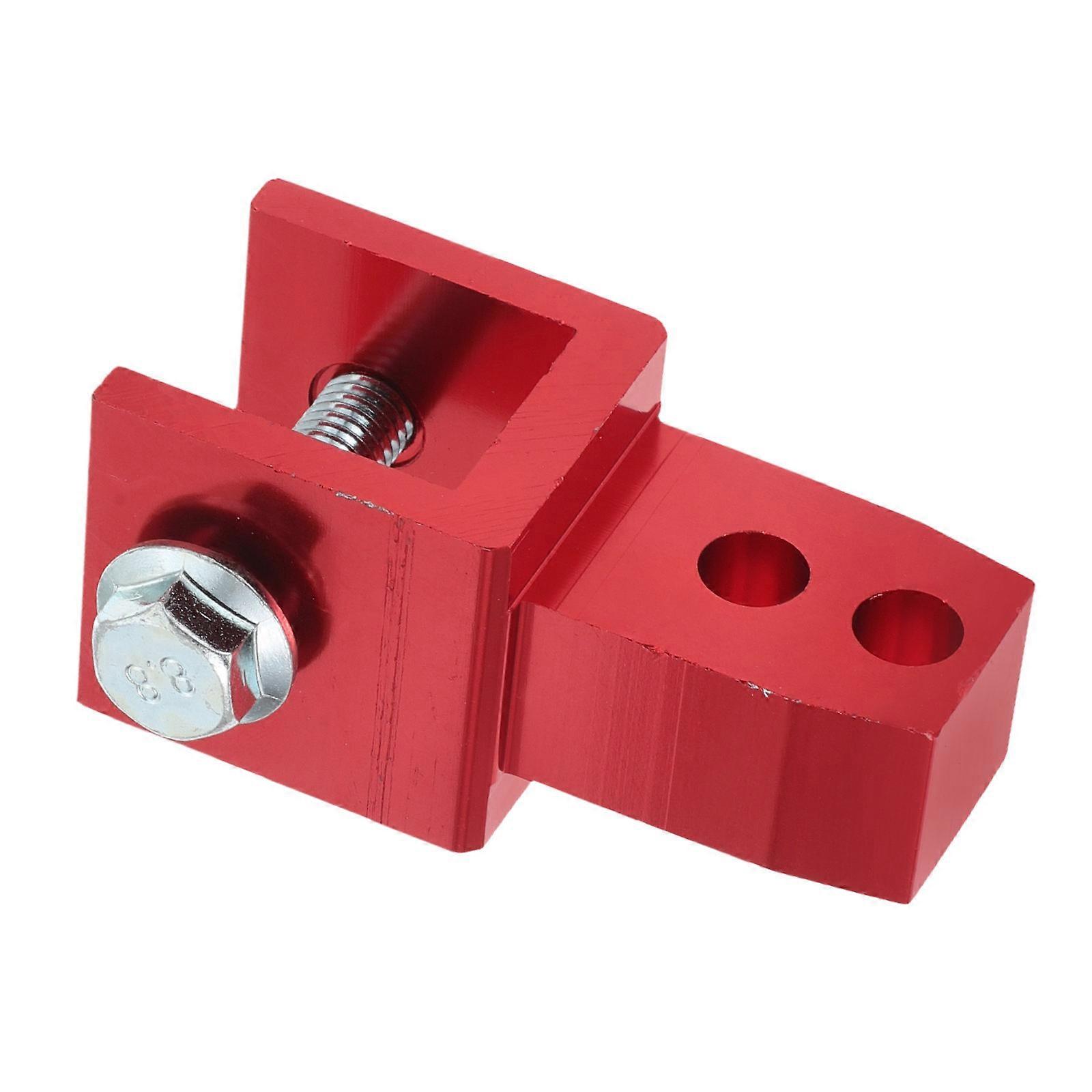 Durable Aluminum Alloy Motorcycle Shock Extender for Comfortable Rides Red Color Fits Various Models