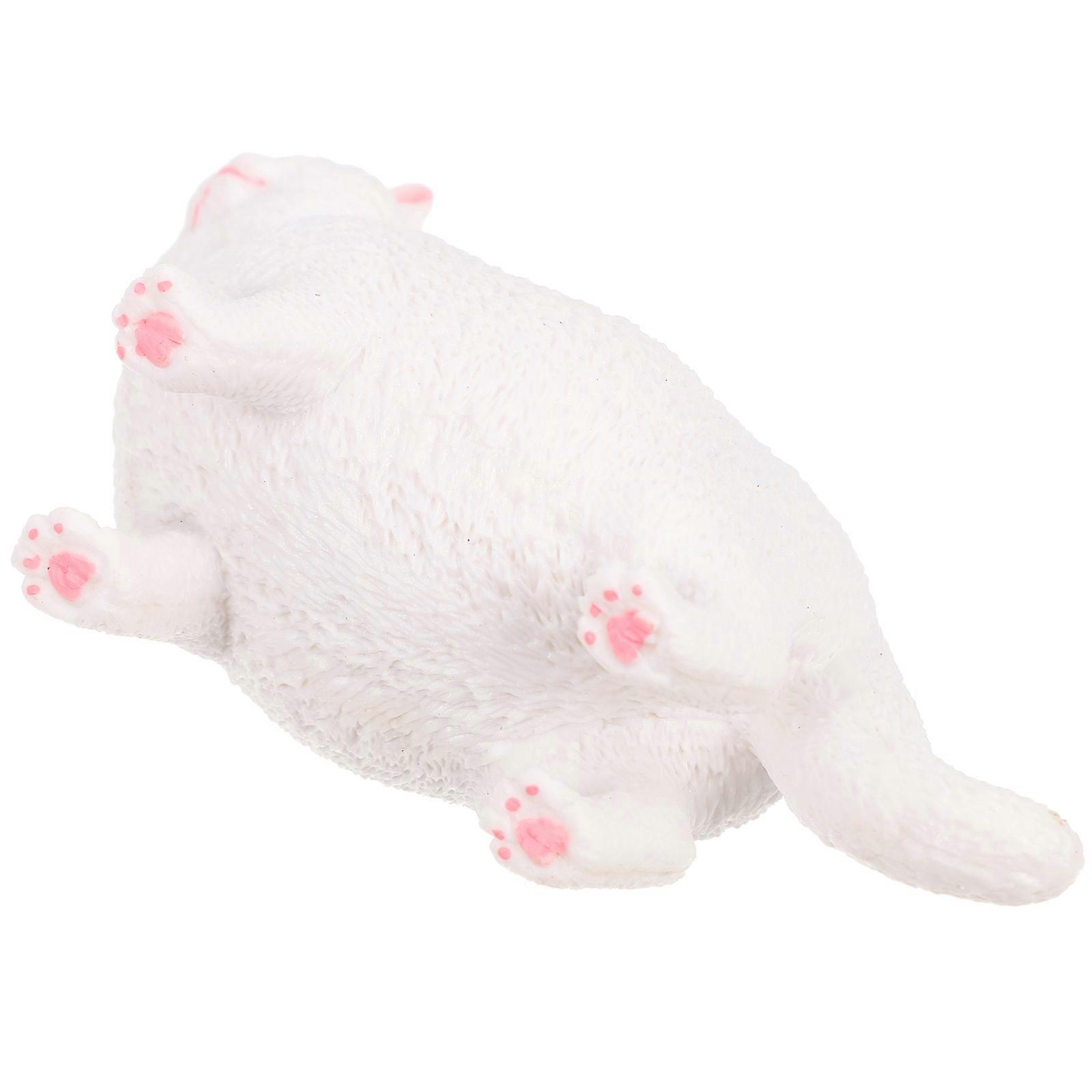 Realistic Haired Cat Figurine Model Simulation Animal Figure for Rooms, Home Decoration, Nurseries, Classrooms, Educational Use, Imagination