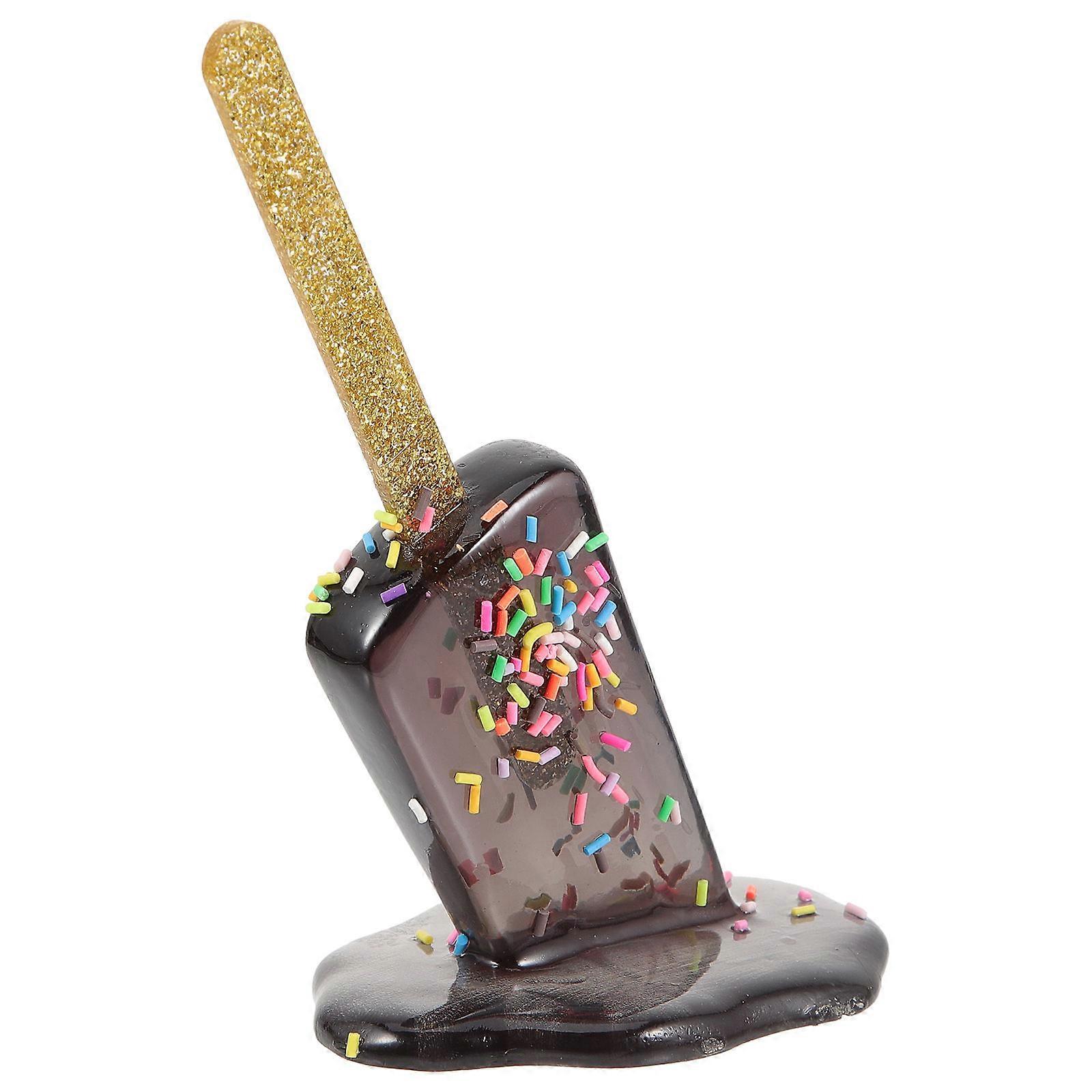 Fake Ice Cream Creative Melted Ice Cream Adornment Resin Desktop Adornment Home Party Prop