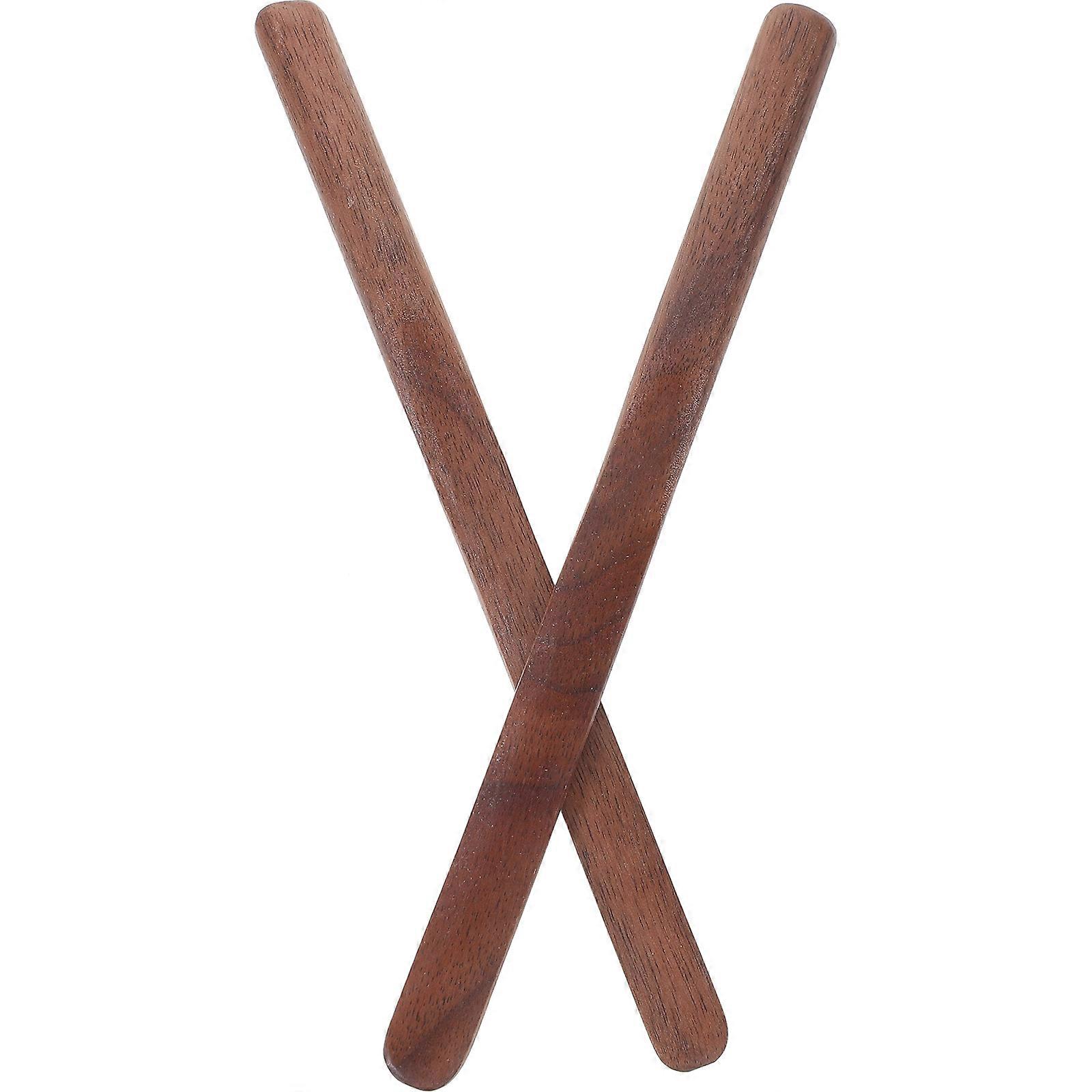 Wooden Mixing Stir Stick for Kitchen Use Brown Color Perfect for Dumpling and Wonton Fillings 2pcs