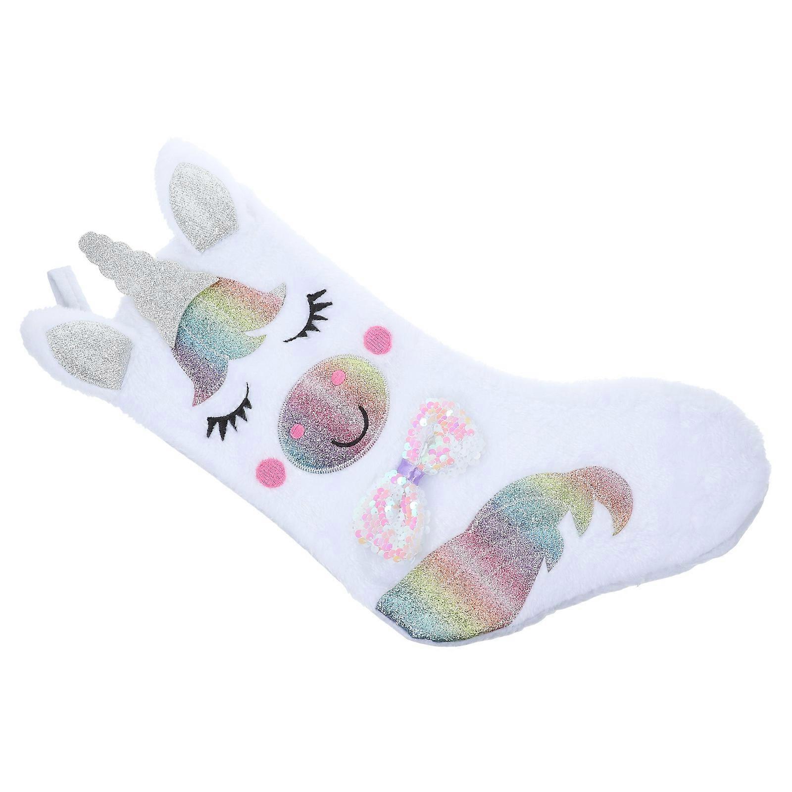 Candy Ornaments Christmas Stocking Sock-Shaped Home Decoration 43x26cm Hanging Decoration 1Set