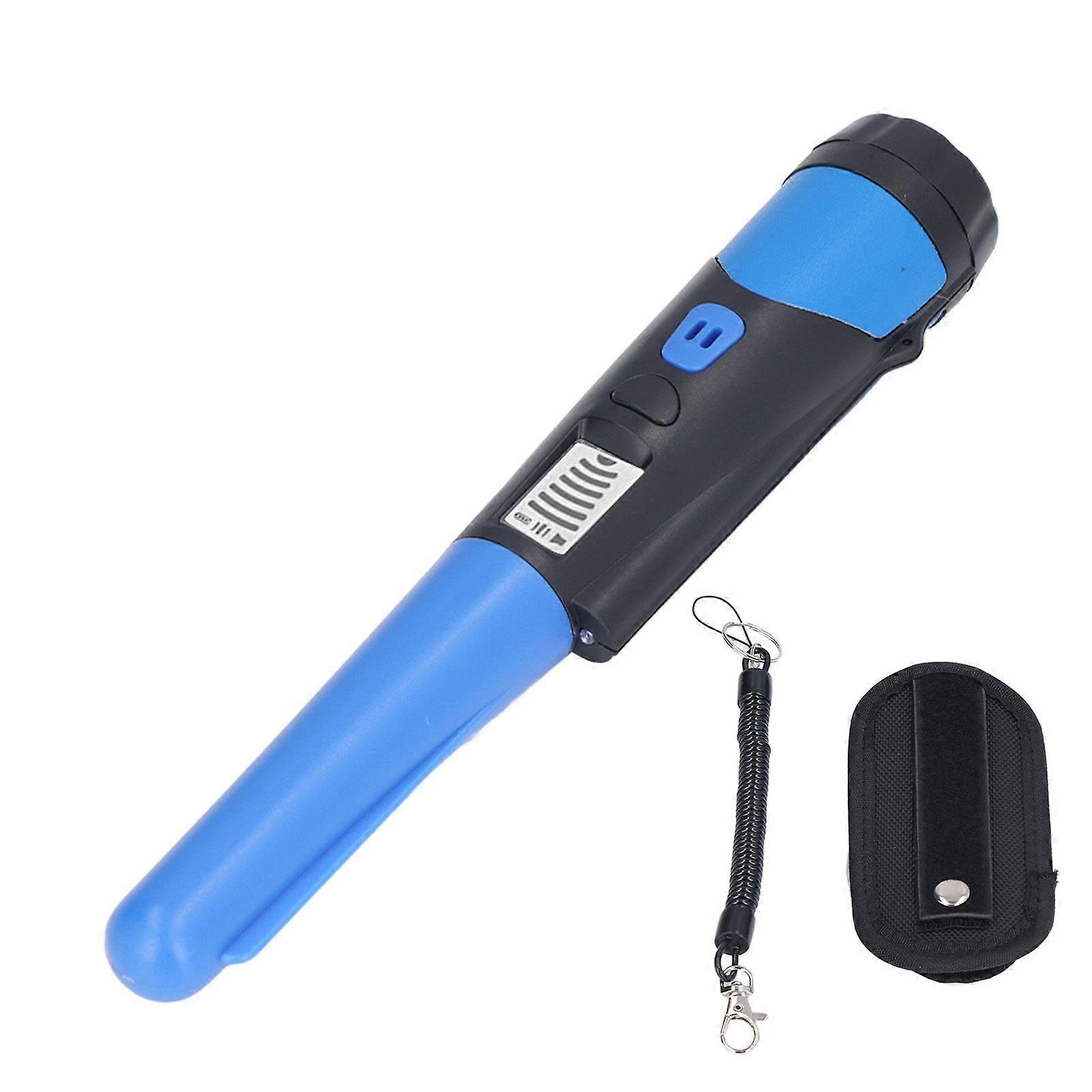 Metal Detector High Sensitivity Metal Detecting Tool with LCD Display and Flashlight Function Blue