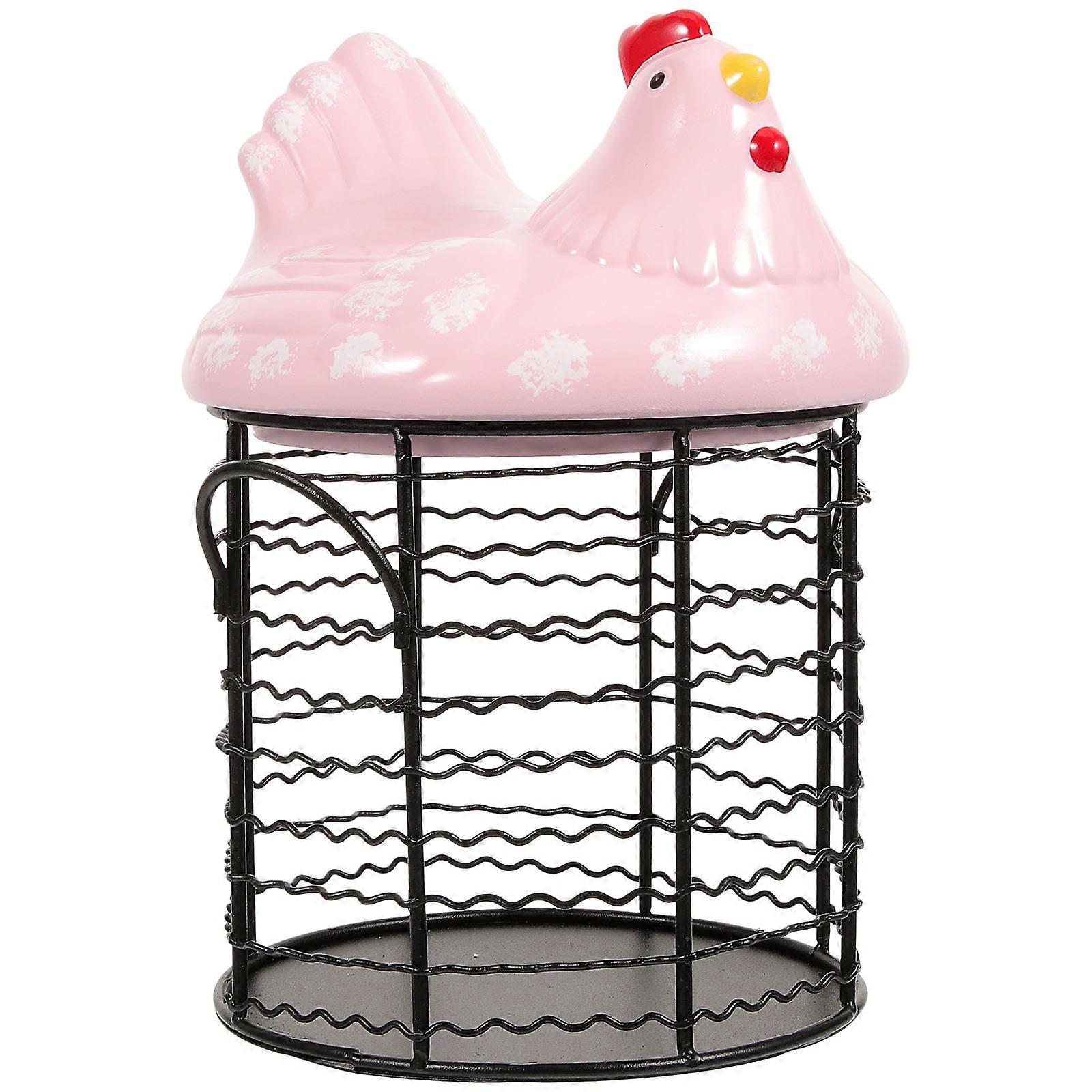 Hen Shaped Egg Basket Multi-function Kitchen Storage Egg Holder 23X15X15cm Food Organization 1Pcs