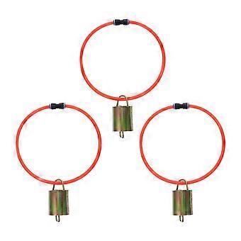 3x Goats Collars with Bell Pasture Animal Collars Heavy Duty Grazing Livestock