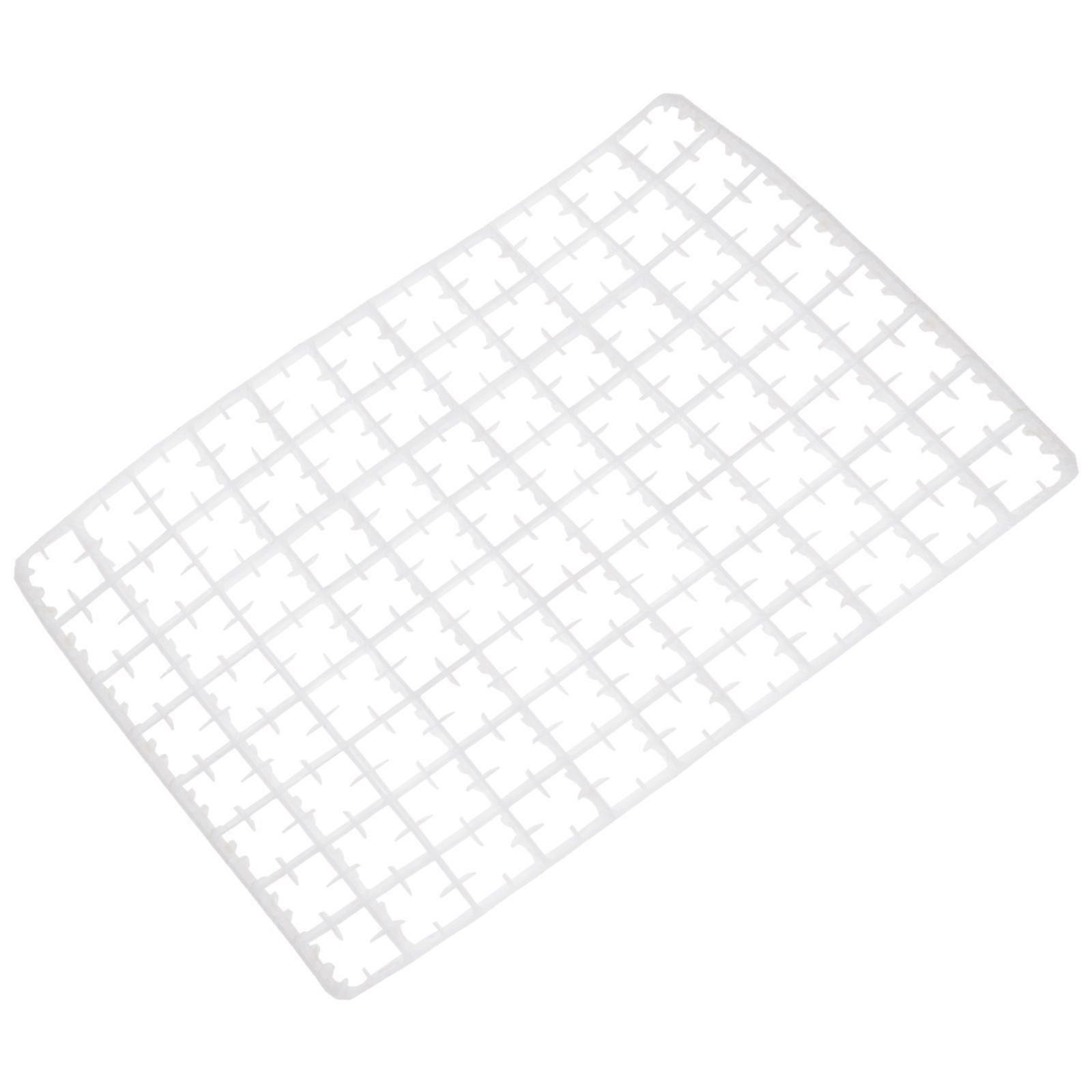 Reliable Egg Holder for Storage with Multi Grid Structure in White Plastic 1 Pc Perfect Size for